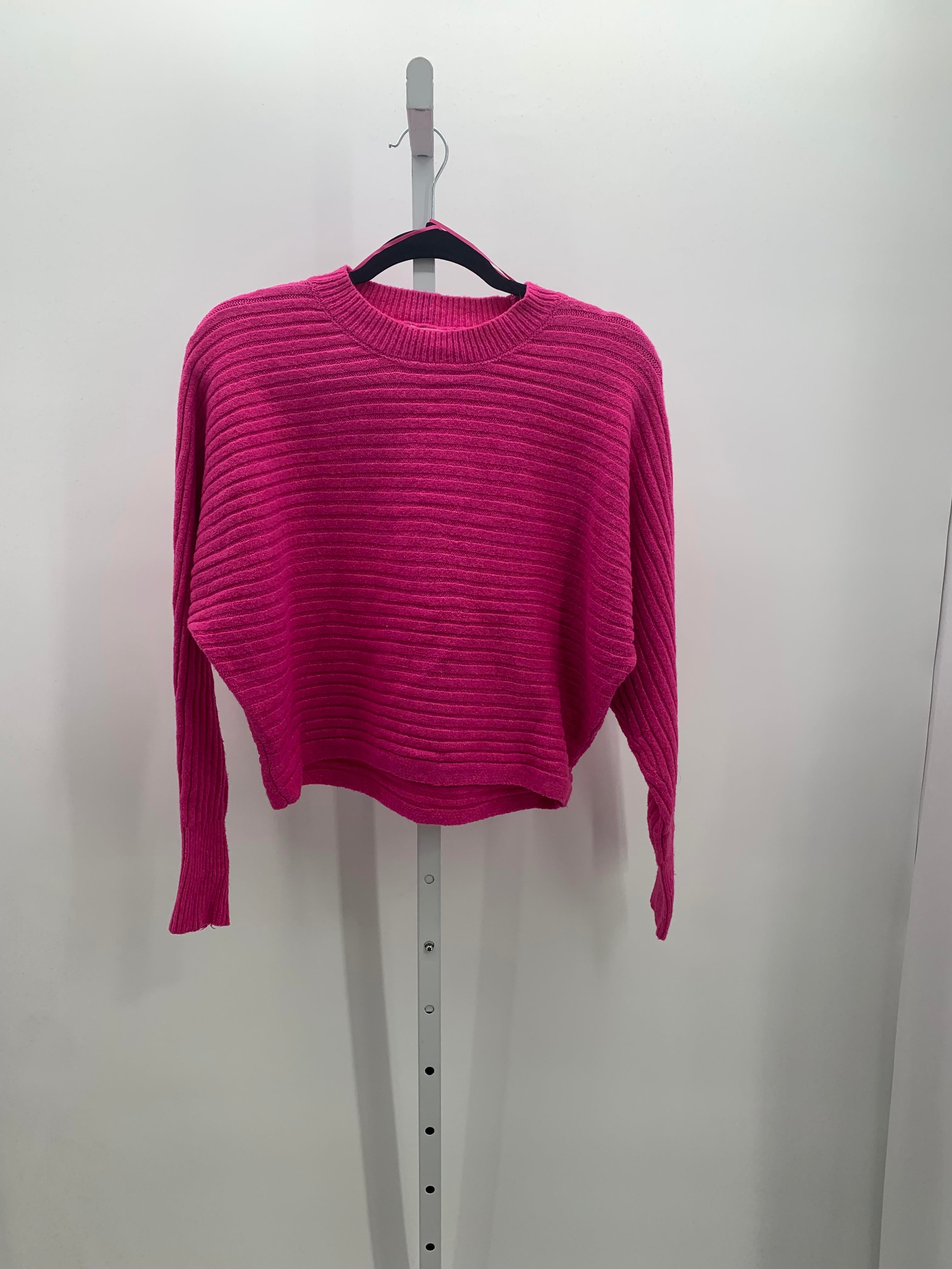 Pink Rose Size Small Juniors Long Sleeve Sweater