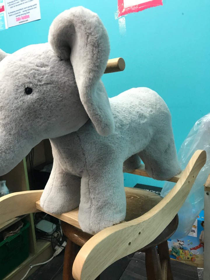 Elephant Critter Plush Nursery Rocker
