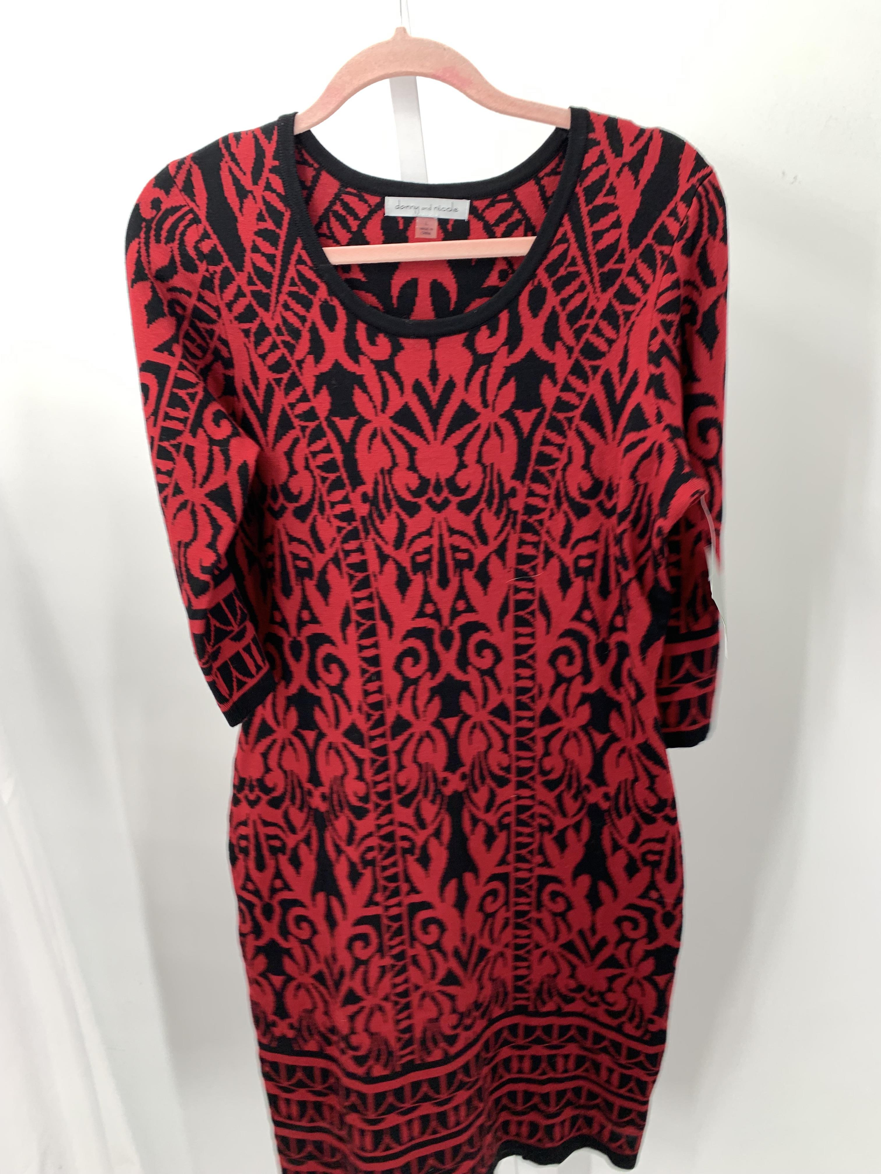 Danny & Nicole Size Large Misses 3/4 Sleeve Dress