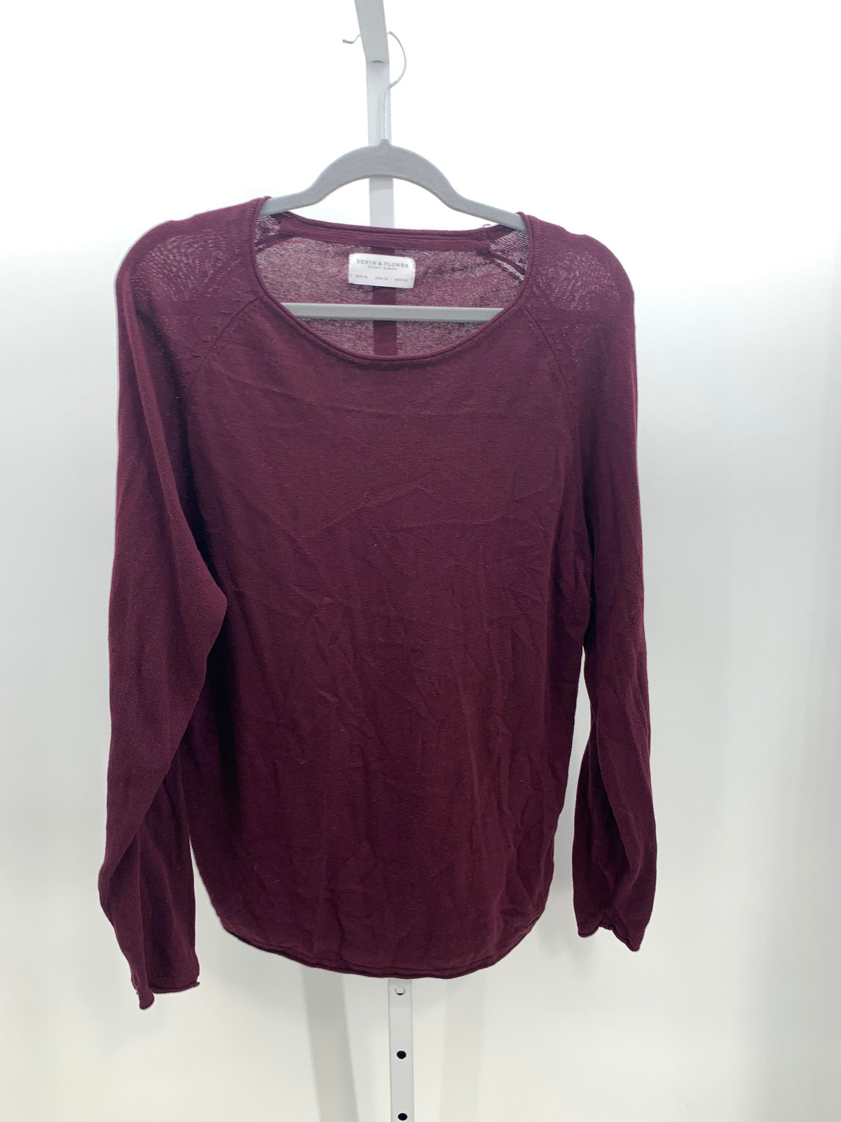 Denim & Flower Size Extra Large Misses Long Slv Sweater