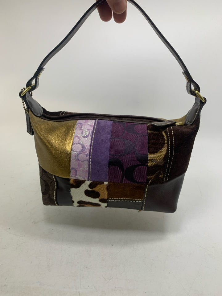 Vintage Y2K Coach Mini Demi Signature Patchwork Handbag