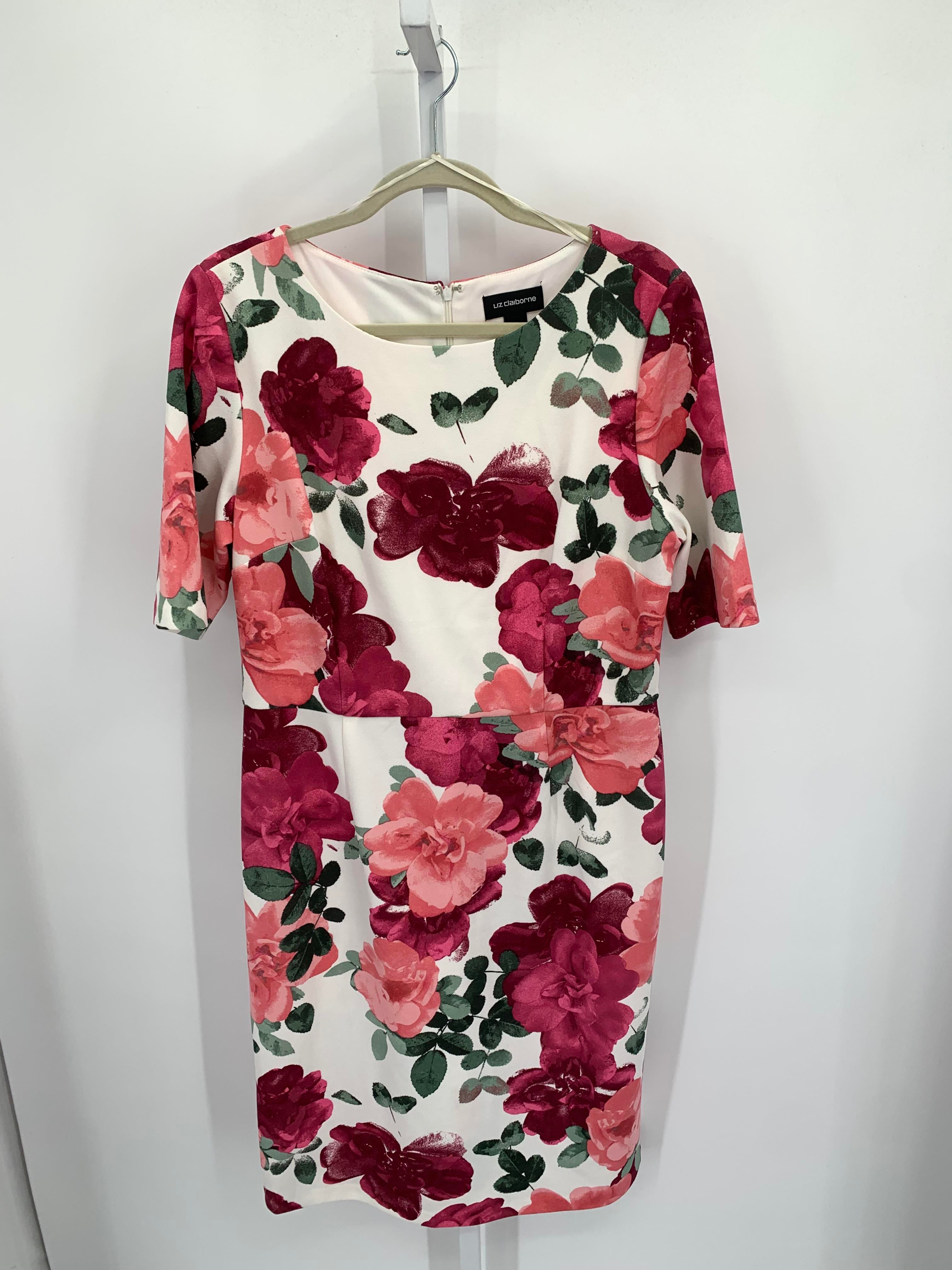 Liz Claiborne Size 14 Misses Short Sleeve Dress