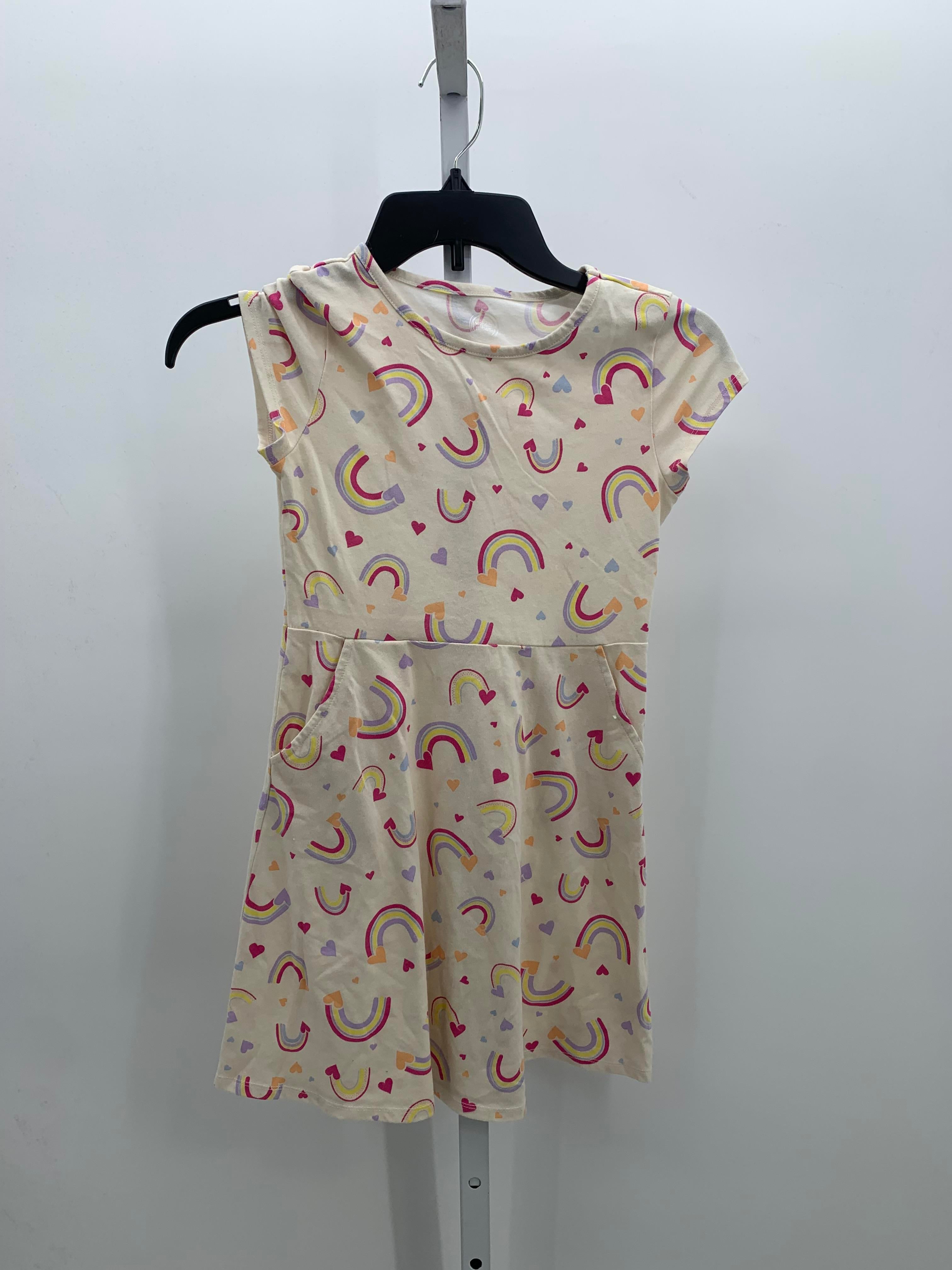 Wonder Nation Size 7-8 Girls Short Sleeve Dress