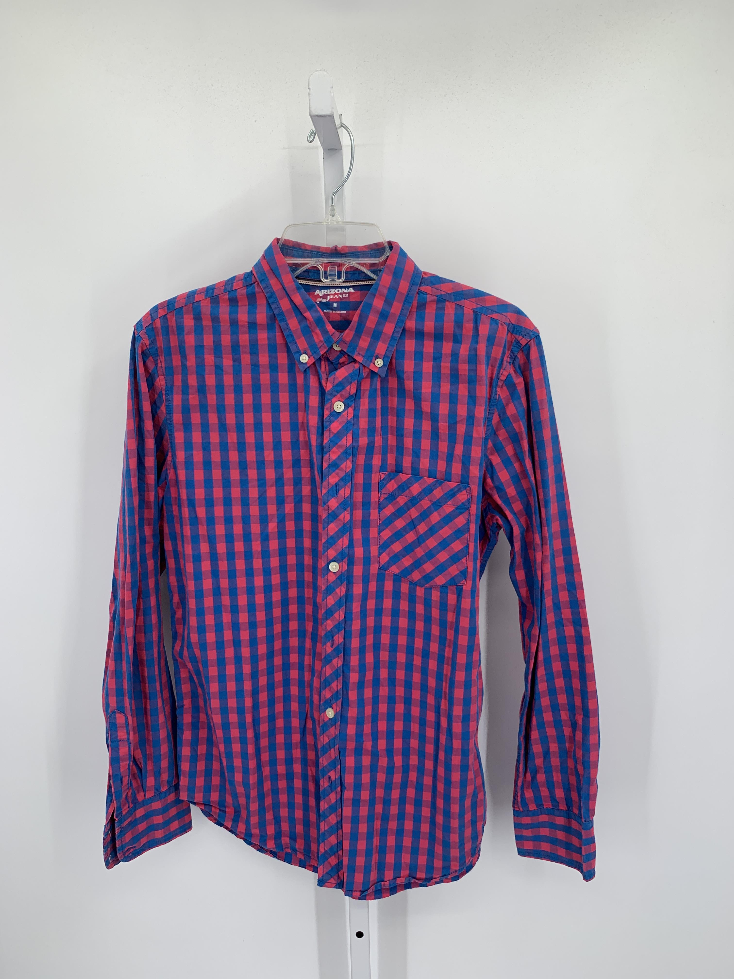 BLUE CHECKERED BUTTON DOWN