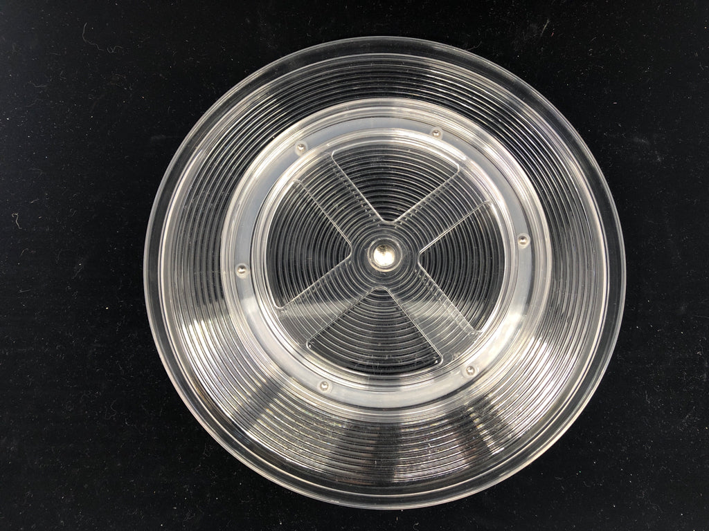 SHALLOW CLEAR PLASTIC LAZY SUSAN.