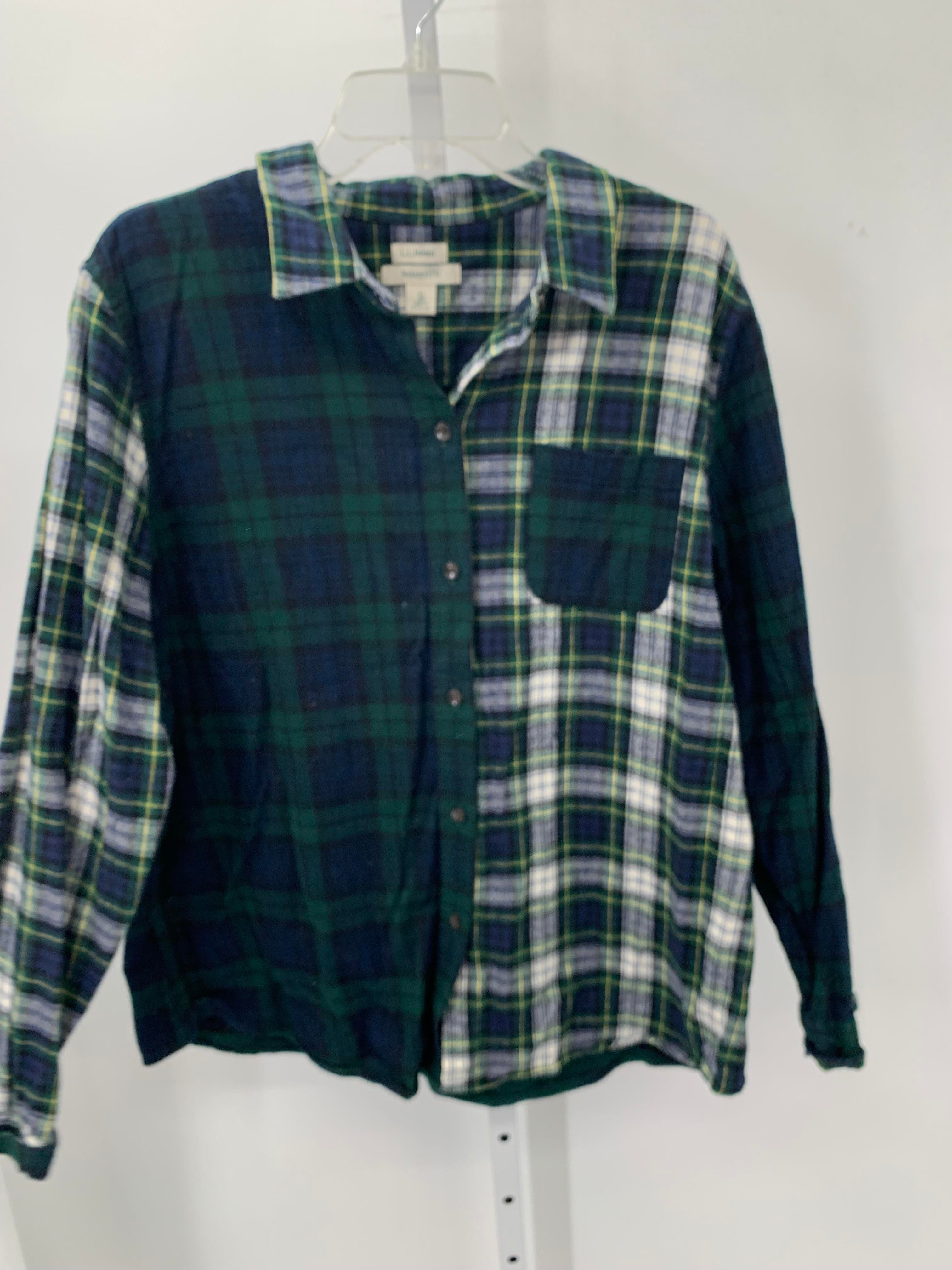 LL Bean Size Extra Large Misses Long Sleeve Shirt