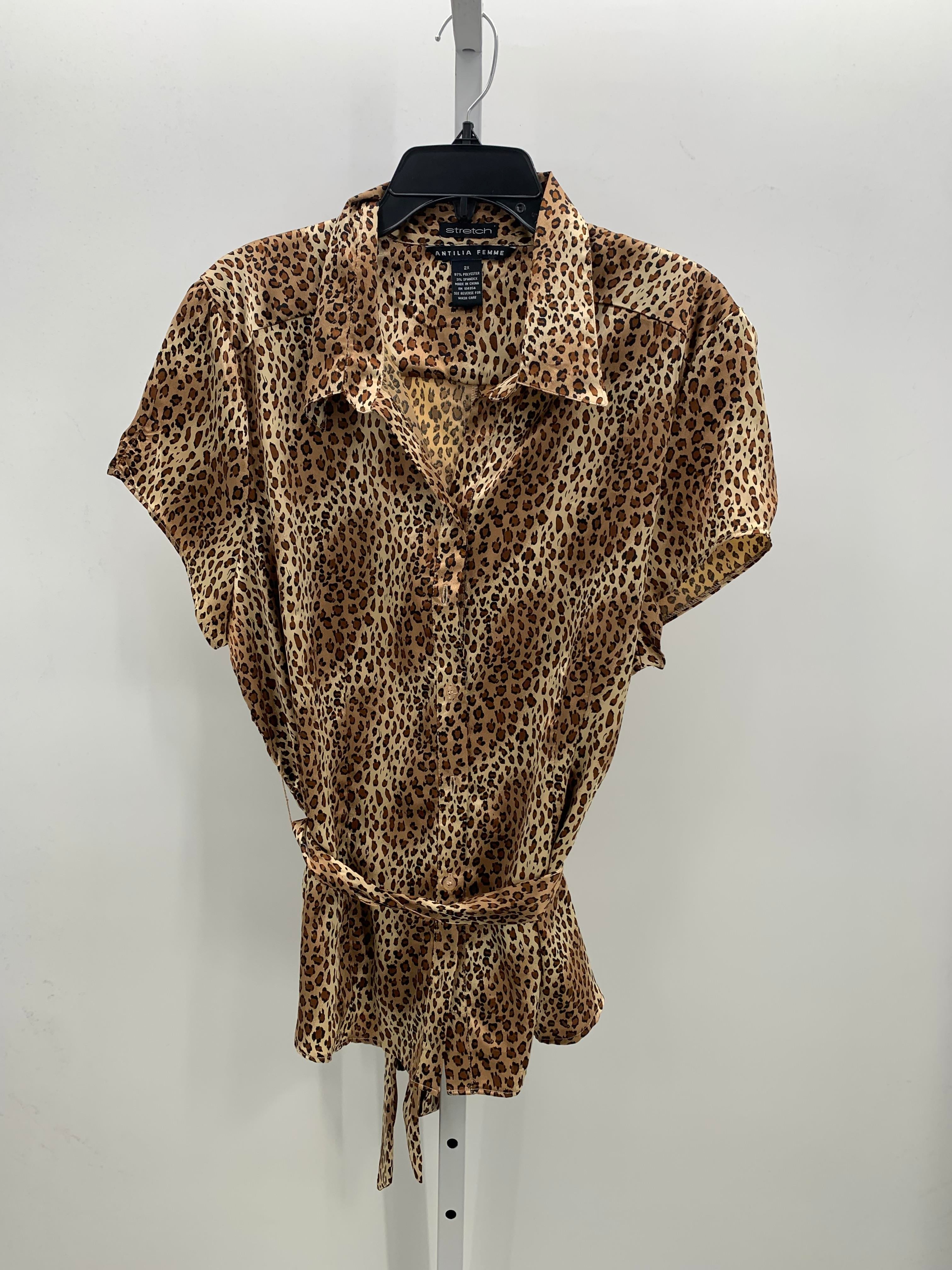 Size 2X Womens Short Sleeve Shirt