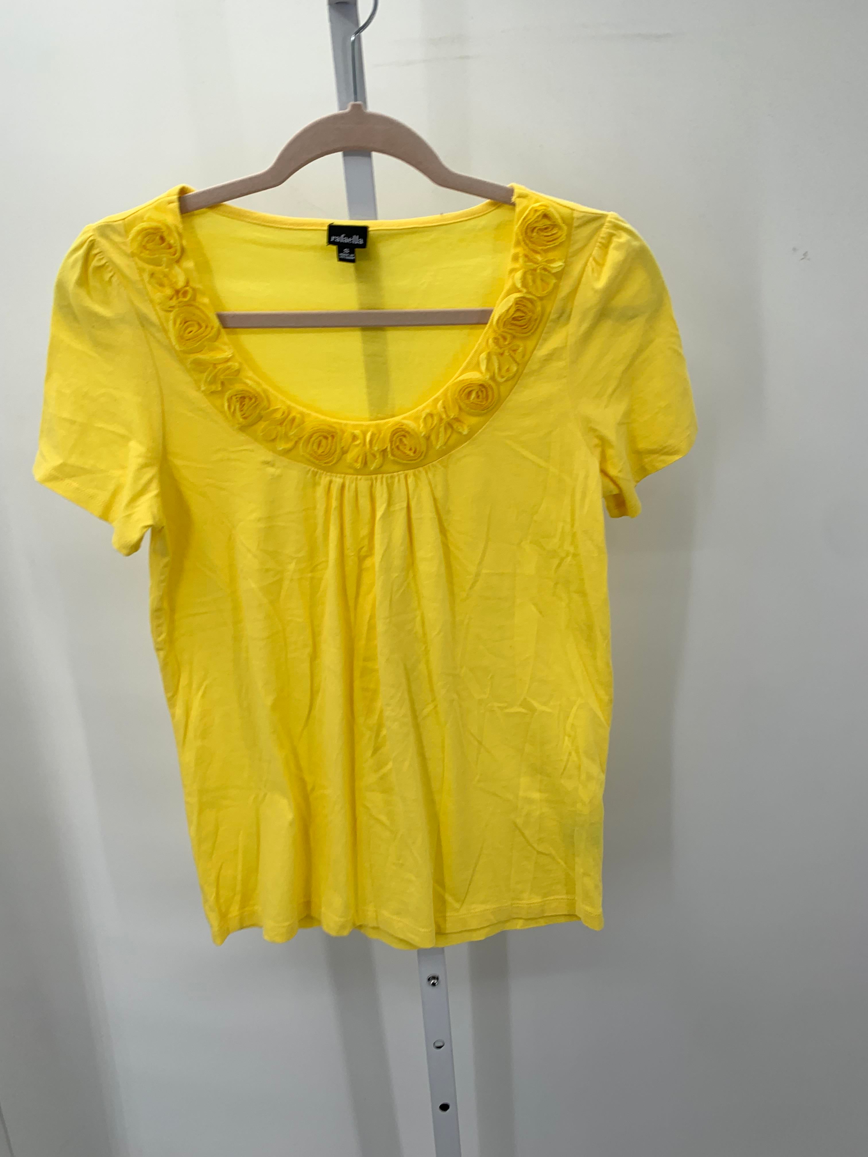 Rafaella Size Small Misses Short Sleeve Shirt
