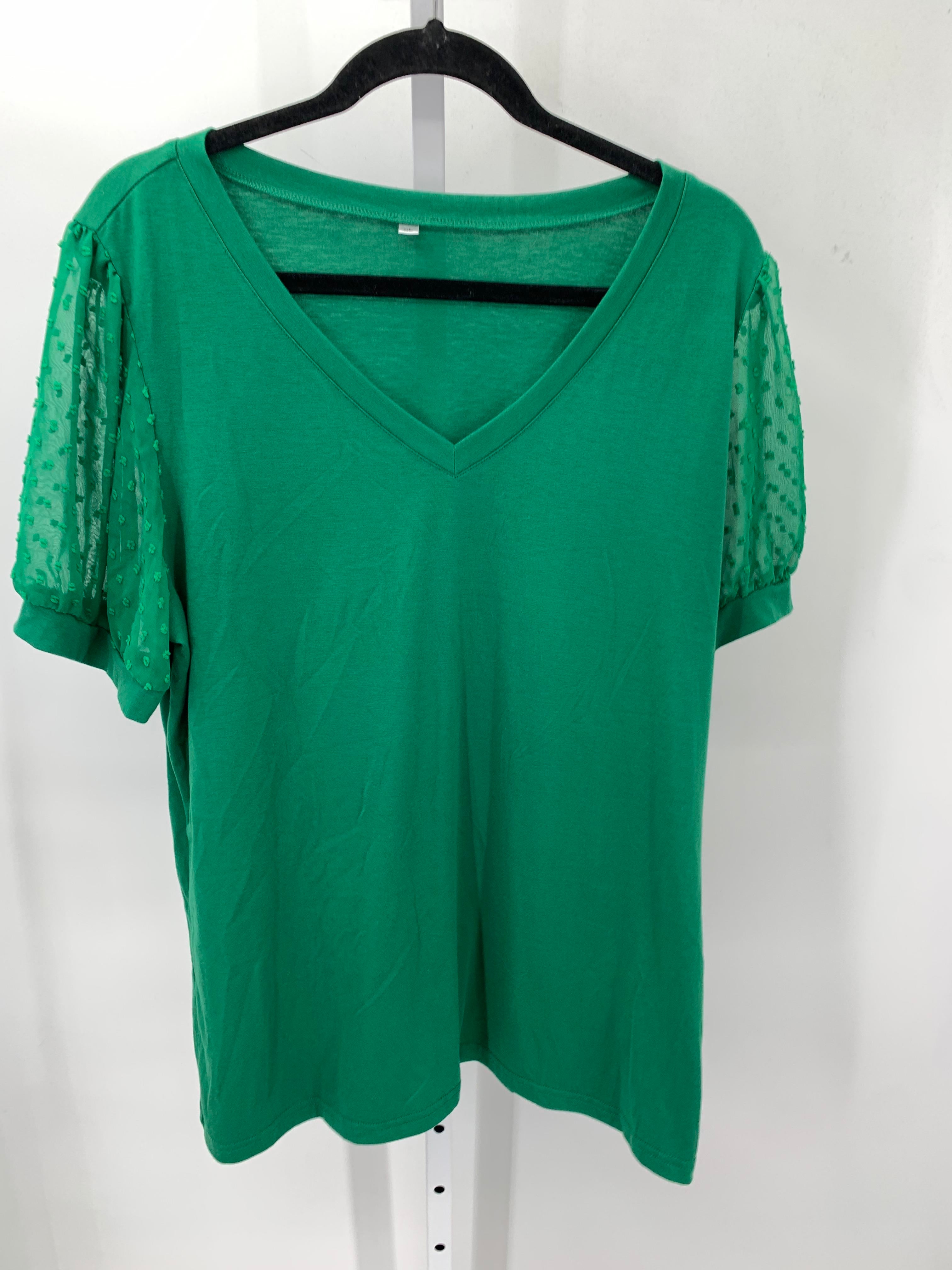 Size Extra Large Misses Short Sleeve Shirt