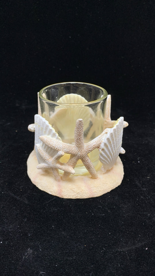 SEASHELL VOTIVE CANDLE HOLDER.