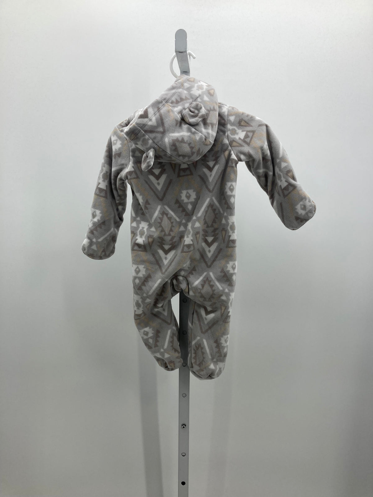 PATTERN HOODED FLEECE