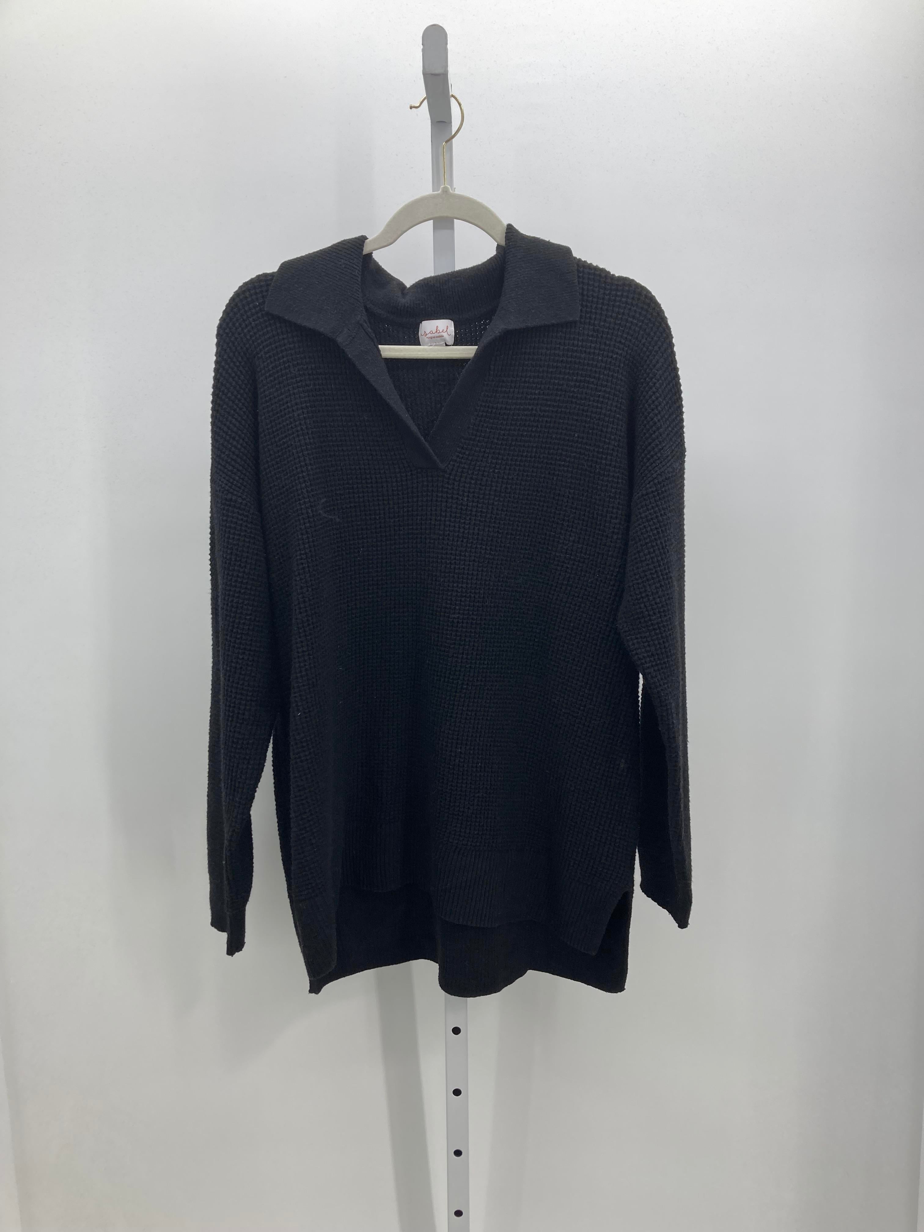 Isabel Black Size Extra Large Maternity Long Sleeve Sweater