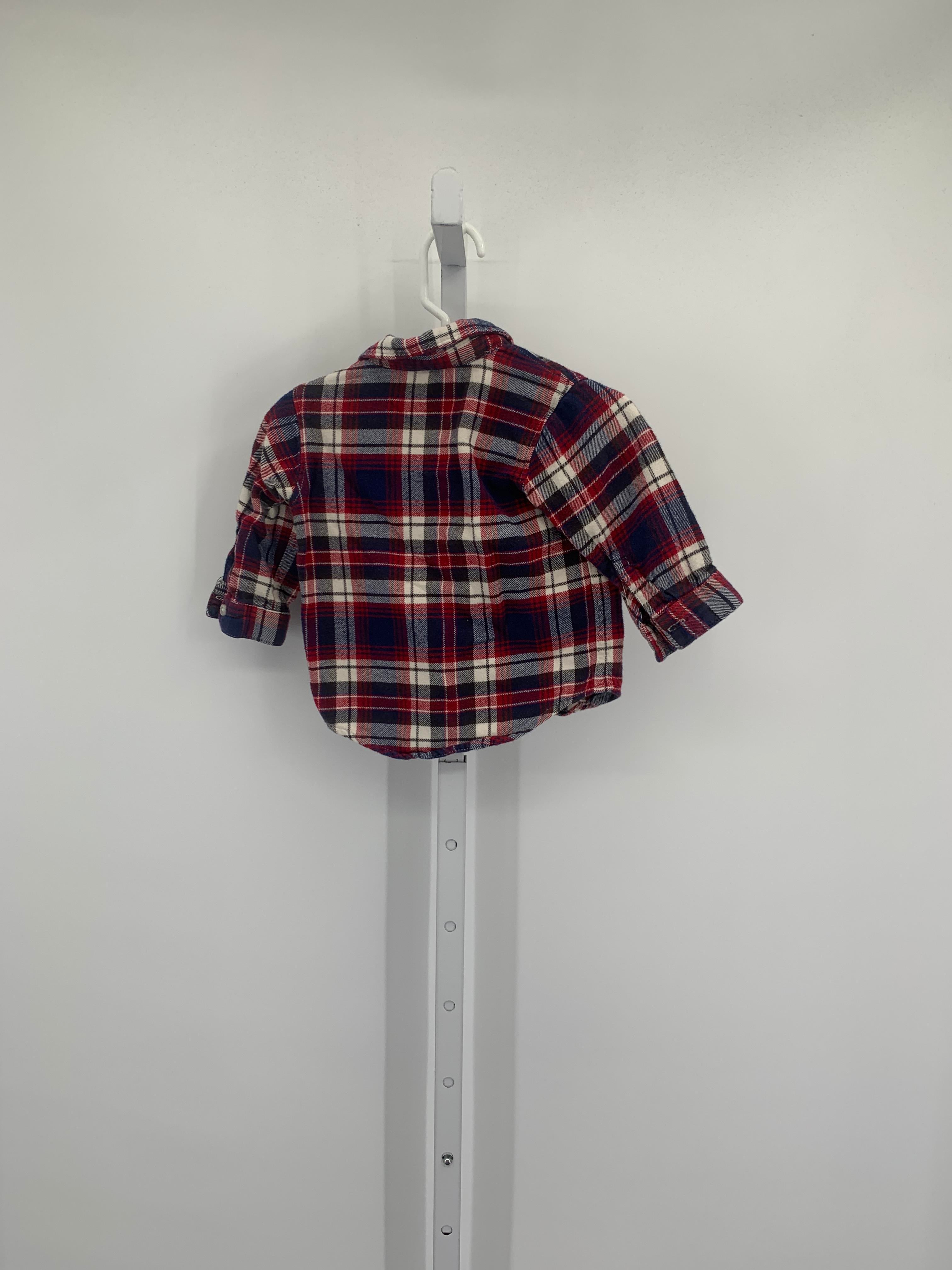 RED PLAID BUTTON DOWN