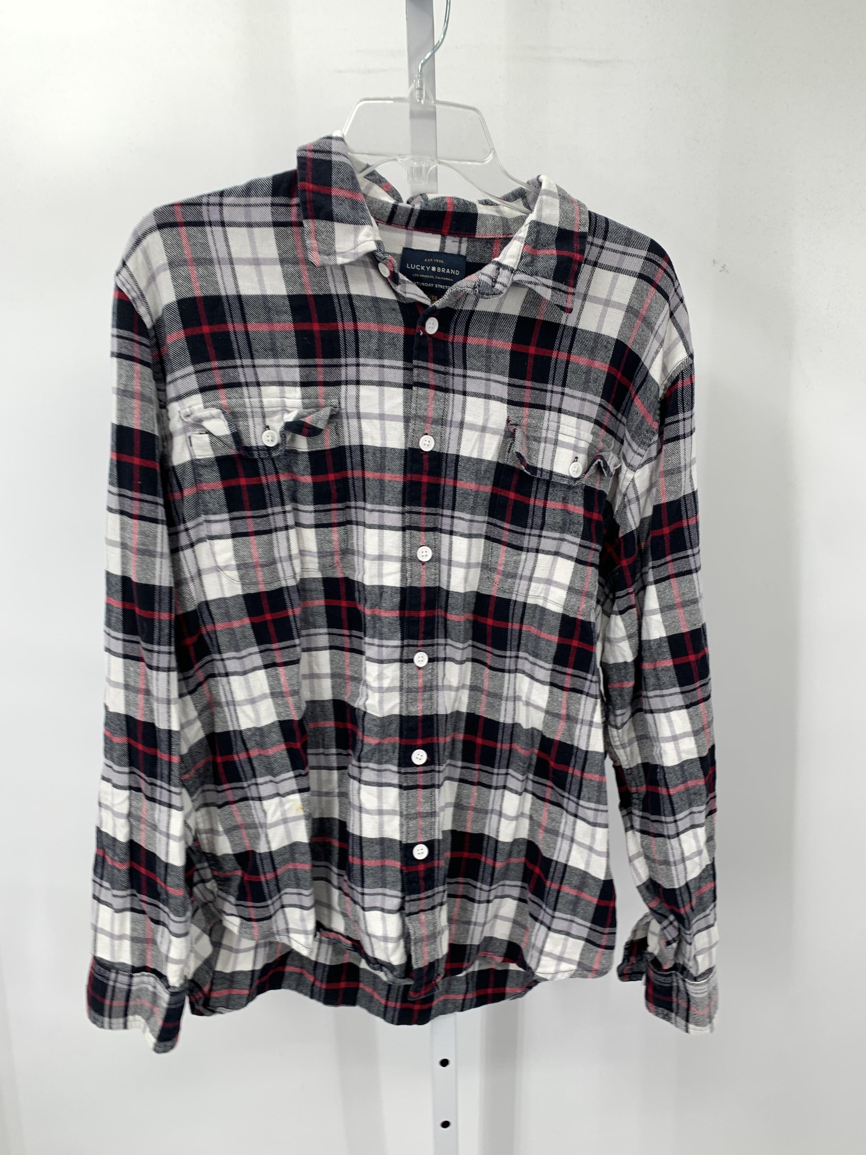 PLAID BTN DOWN
