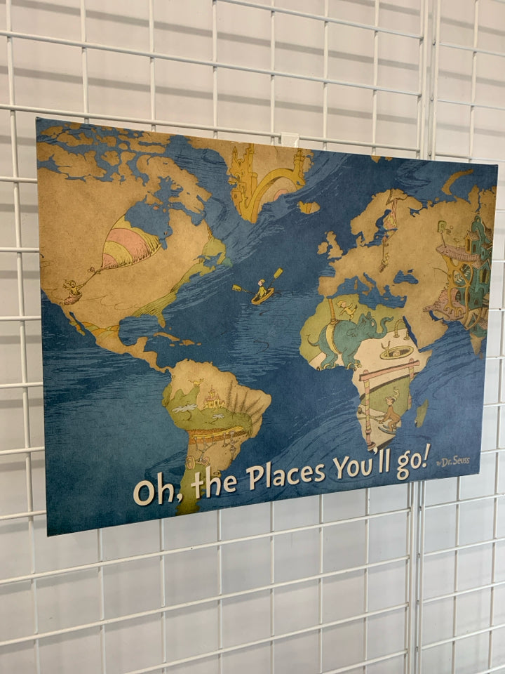 OH THE PLACES YOU'LL GO CANVAS.