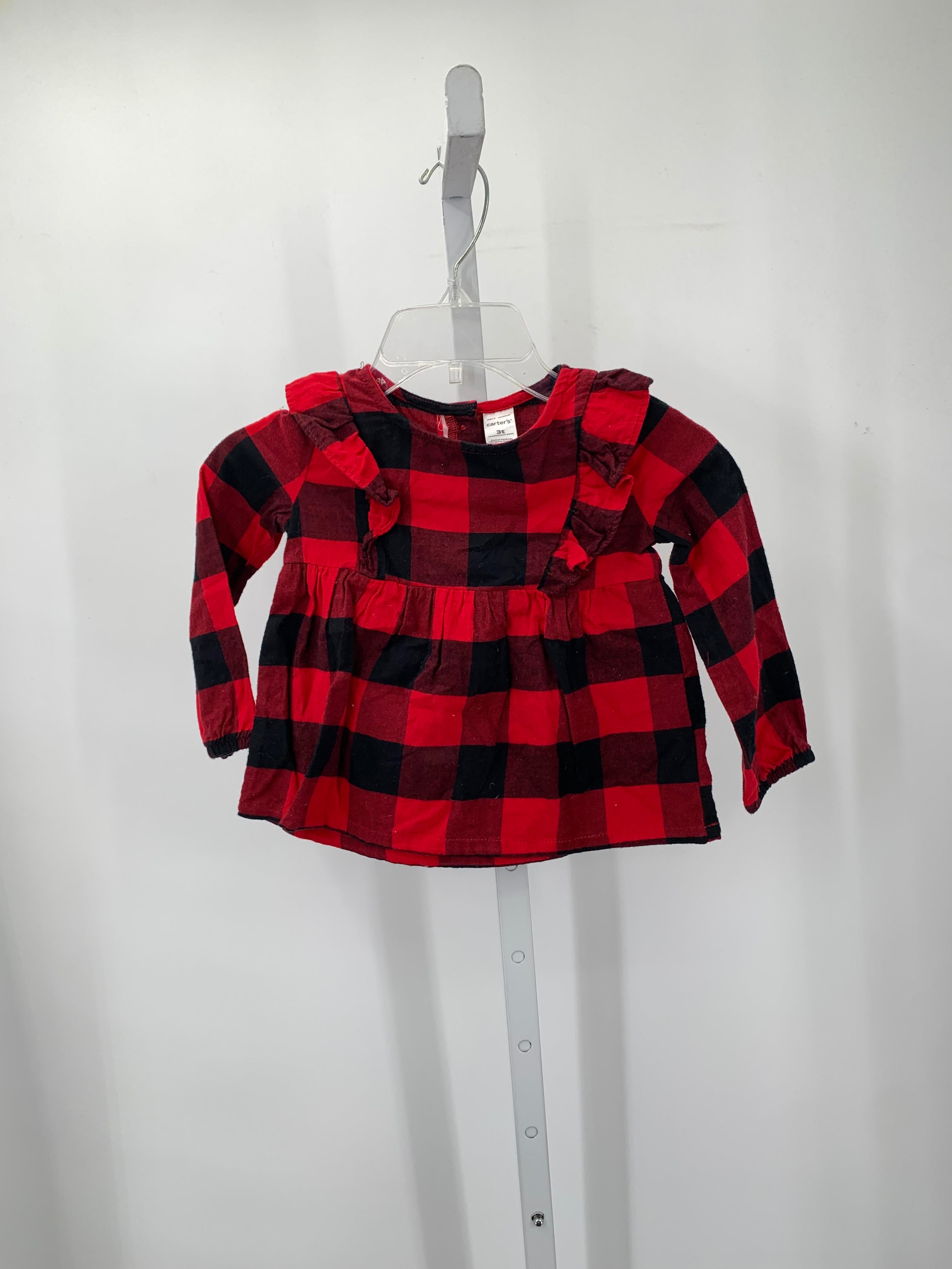 Carters Size 2T Girls Long Sleeve Shirt