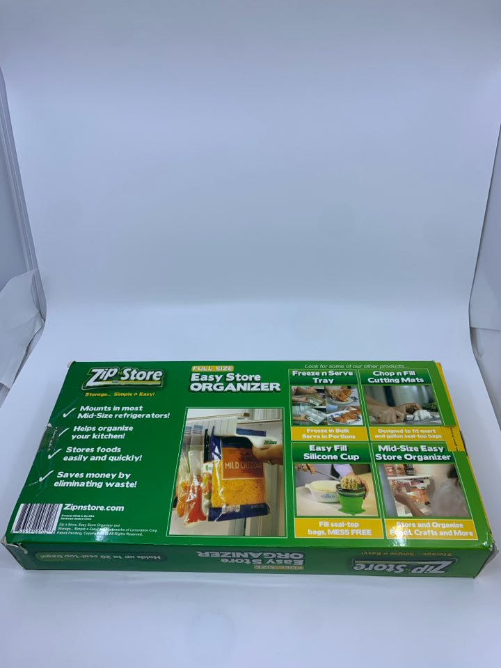 NIB ZIP N STORE INSTALLS IN YOUR REFRIGERATOR,PANTRY OR CABINET.