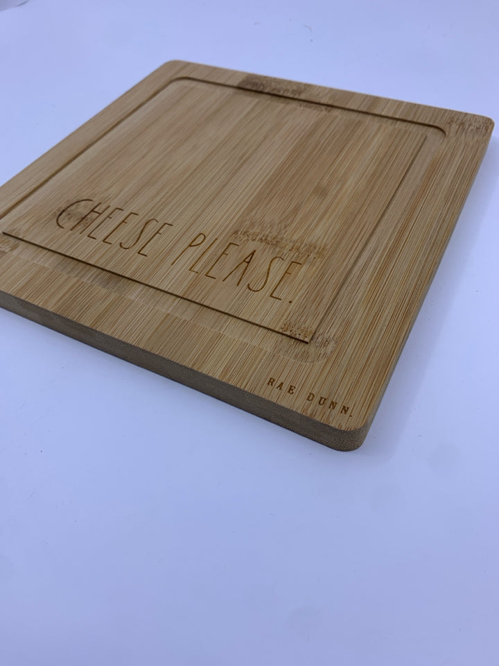 CHEESE PLEASE RAE DUNN CUTTING BOARD.