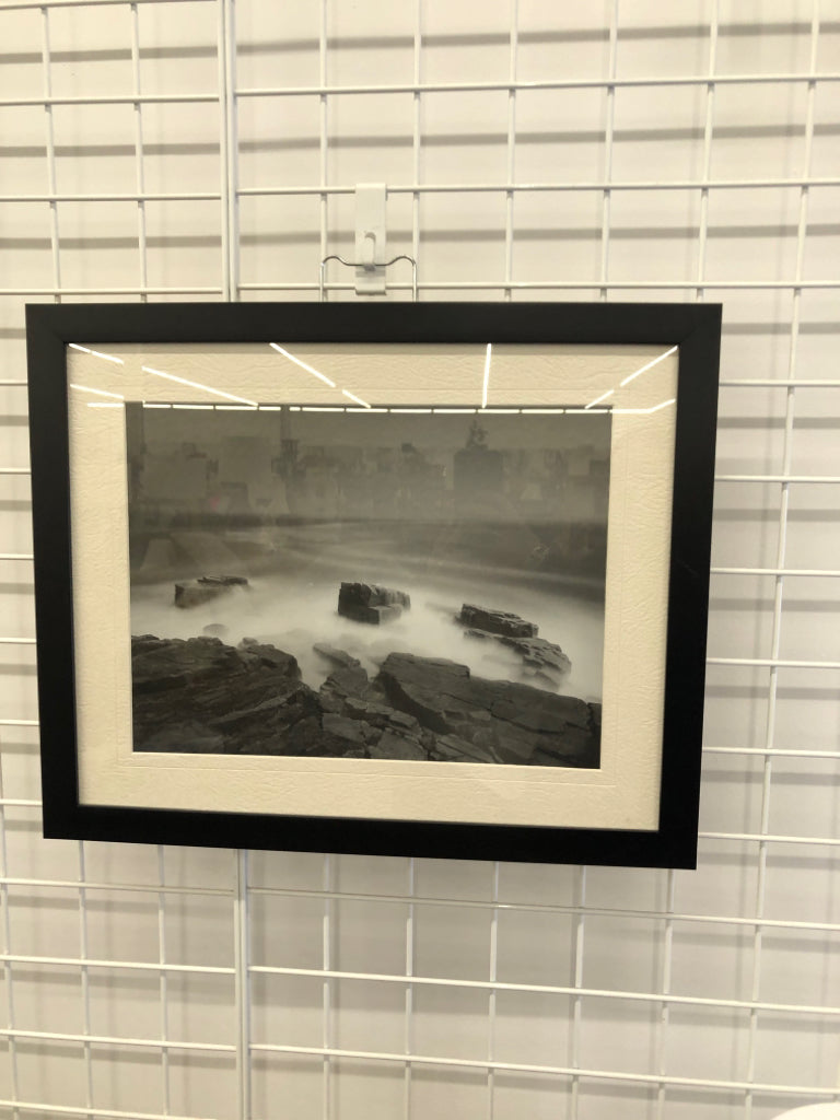 "ISLAND CHIEF" FRAMED WALL HANGING.