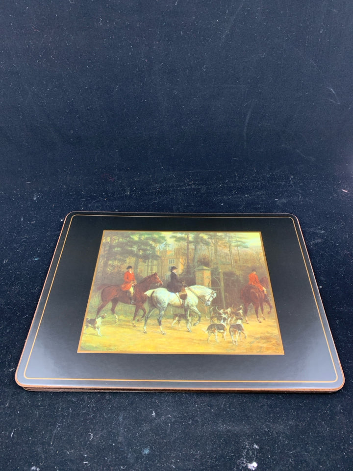 NIB 6 PIMPERNEL FOX HUNT PLACEMATS.