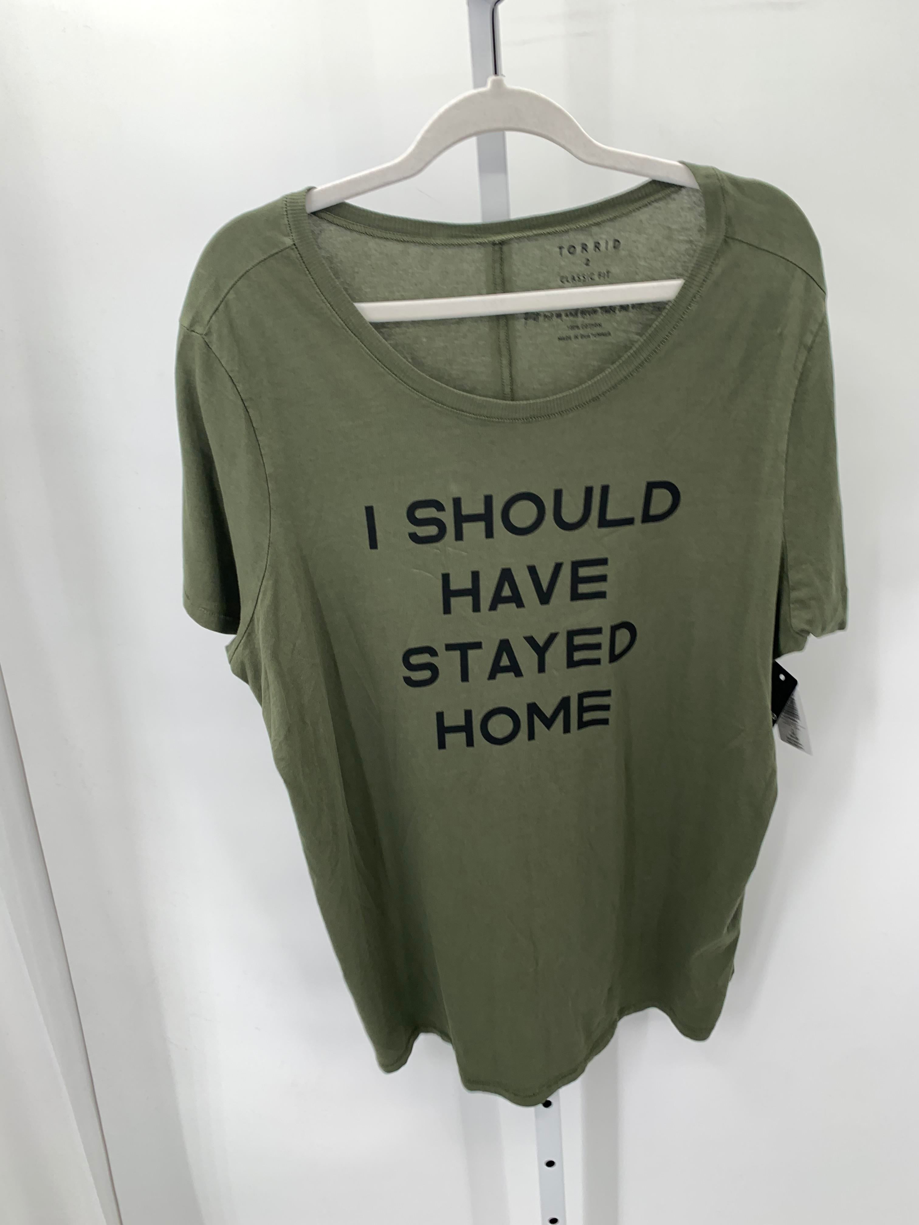 Torrid Size 2X Womens Short Sleeve Shirt