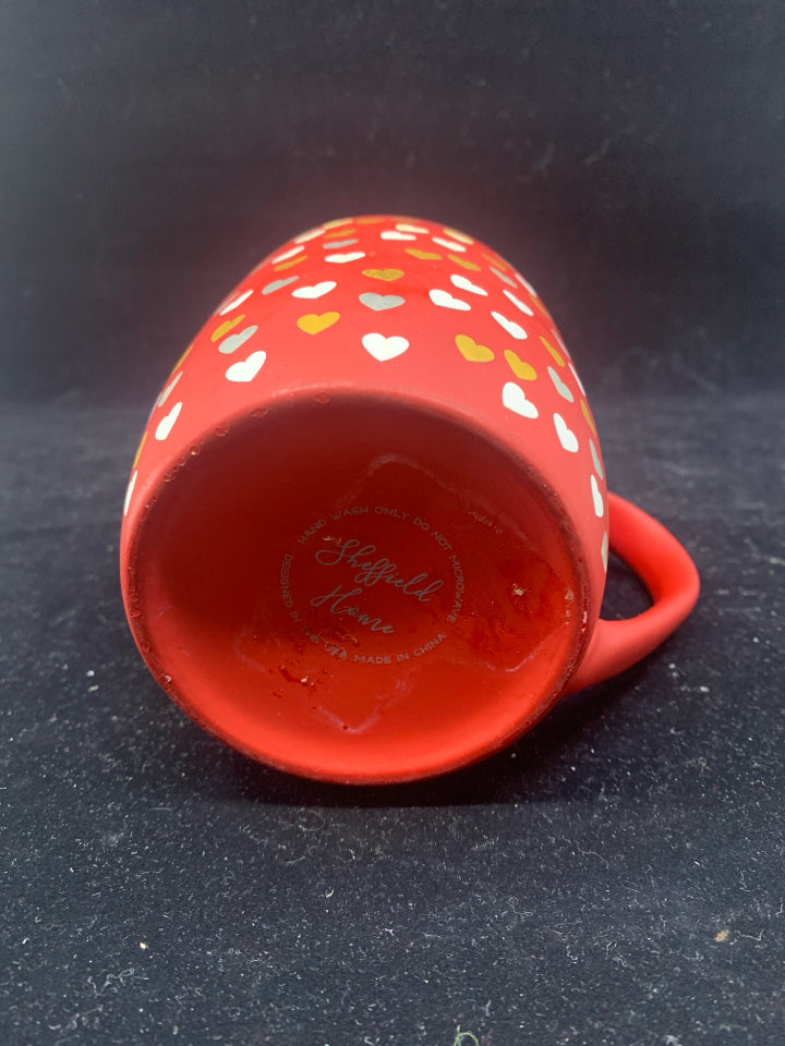 RED HEART MUG.