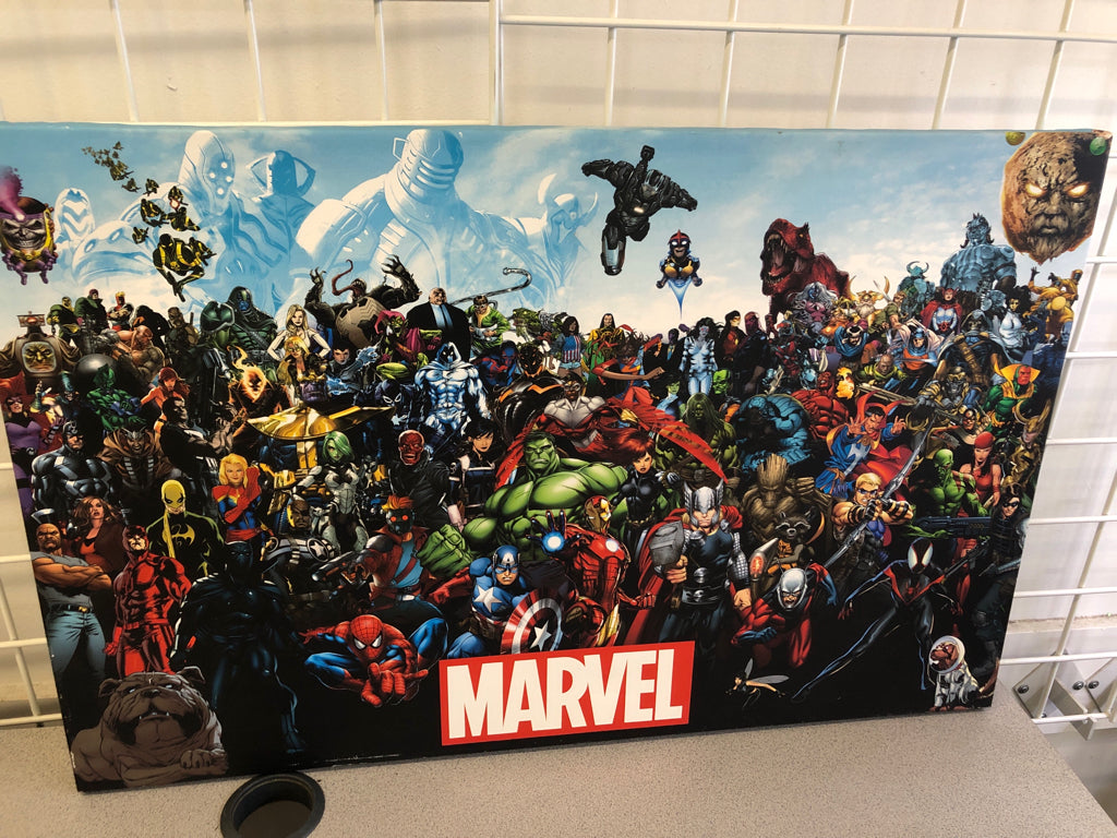 MARVEL SUPERHEROES CANVAS WALL ART.
