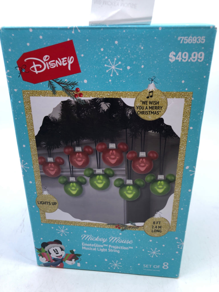 NIB MICKEY MOUSE MUSICAL LIGHT STRING.