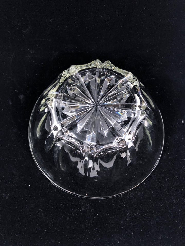 CRYSTAL SALAD BOWL.