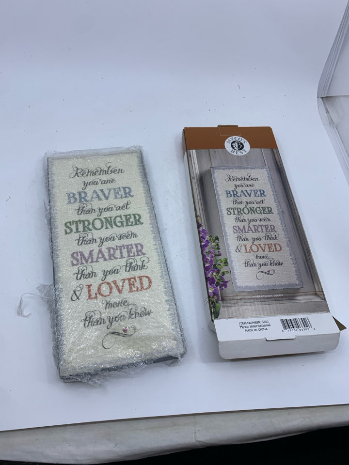 NIB AFFIRMATION PLAQUE.