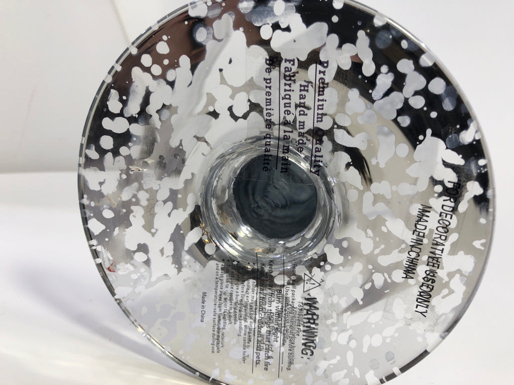 LARGE SILVER MARTINI GLASS.