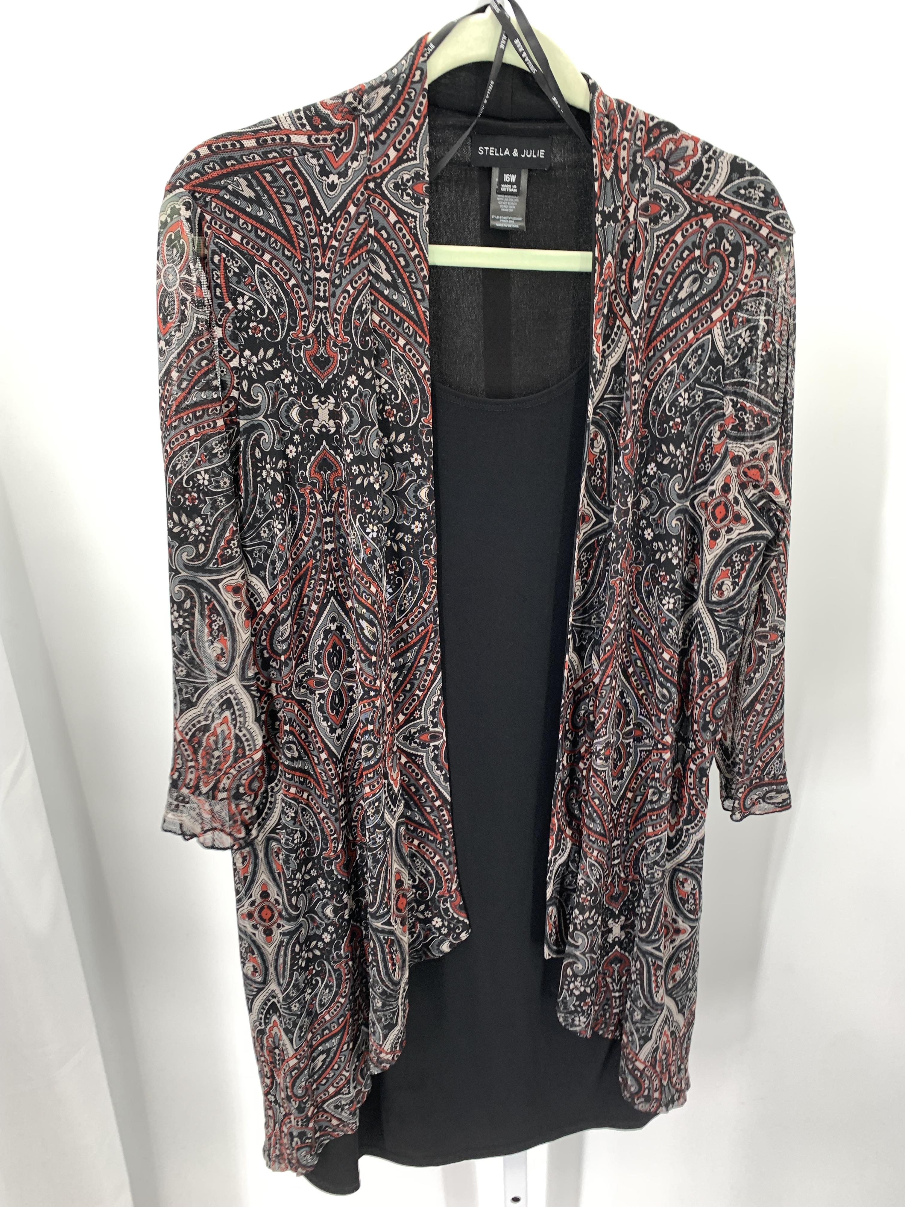 Stella Luce Size 16 W Womens 3/4 Sleeve Shirt