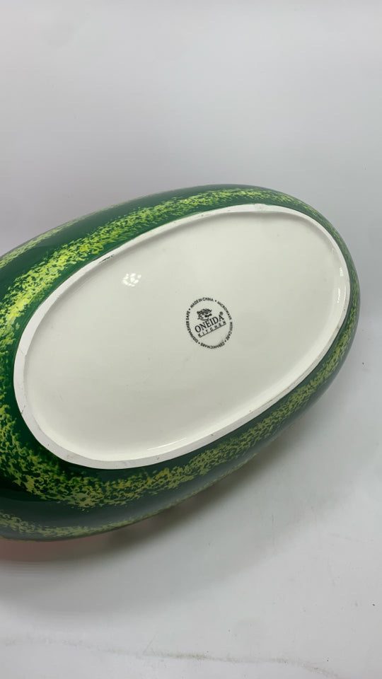 LARGE CERAMIC WATERMELON BOWL.