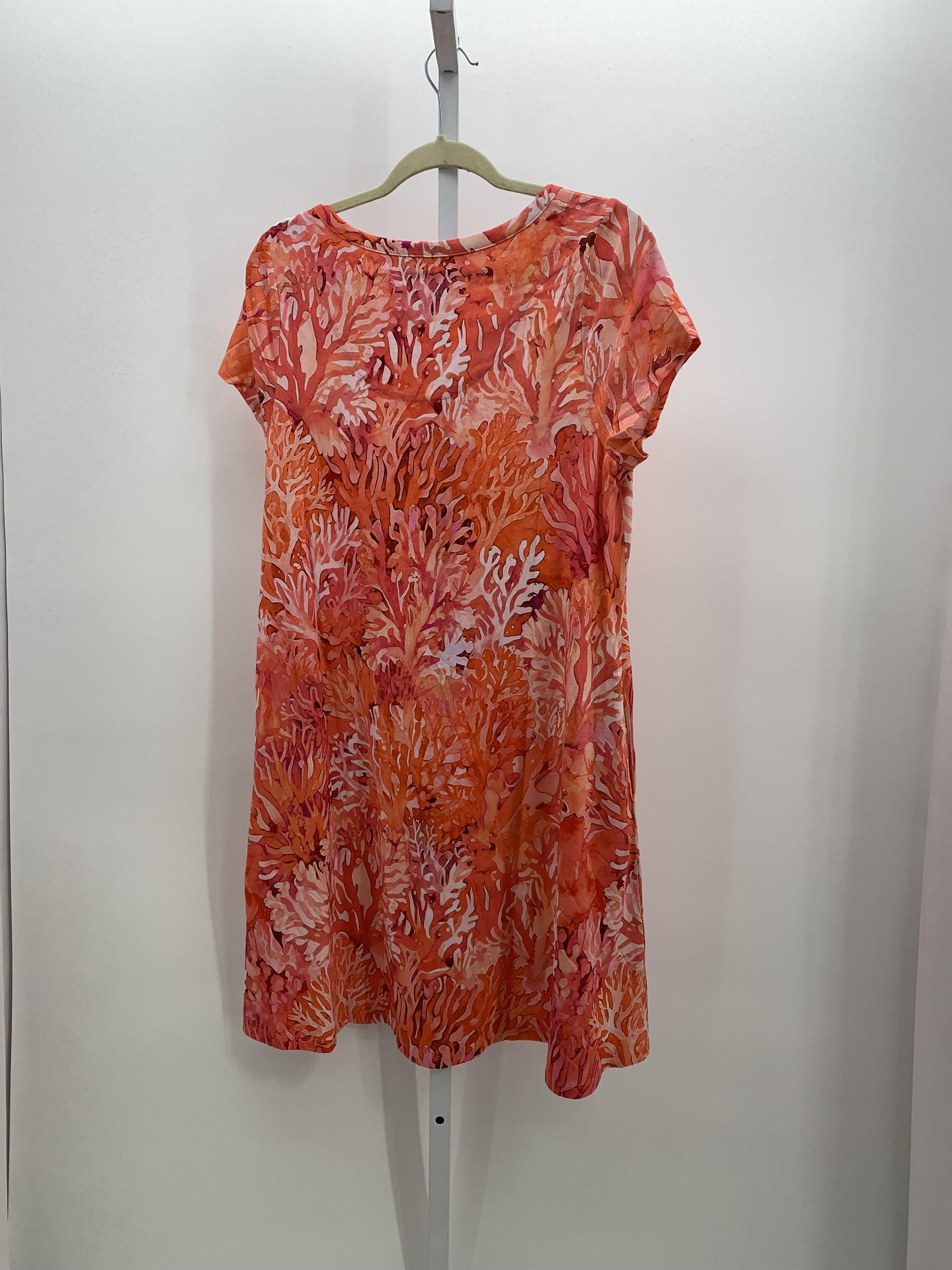 Soft Surroundings Size Large Petite Petite Short Sleeve Dress