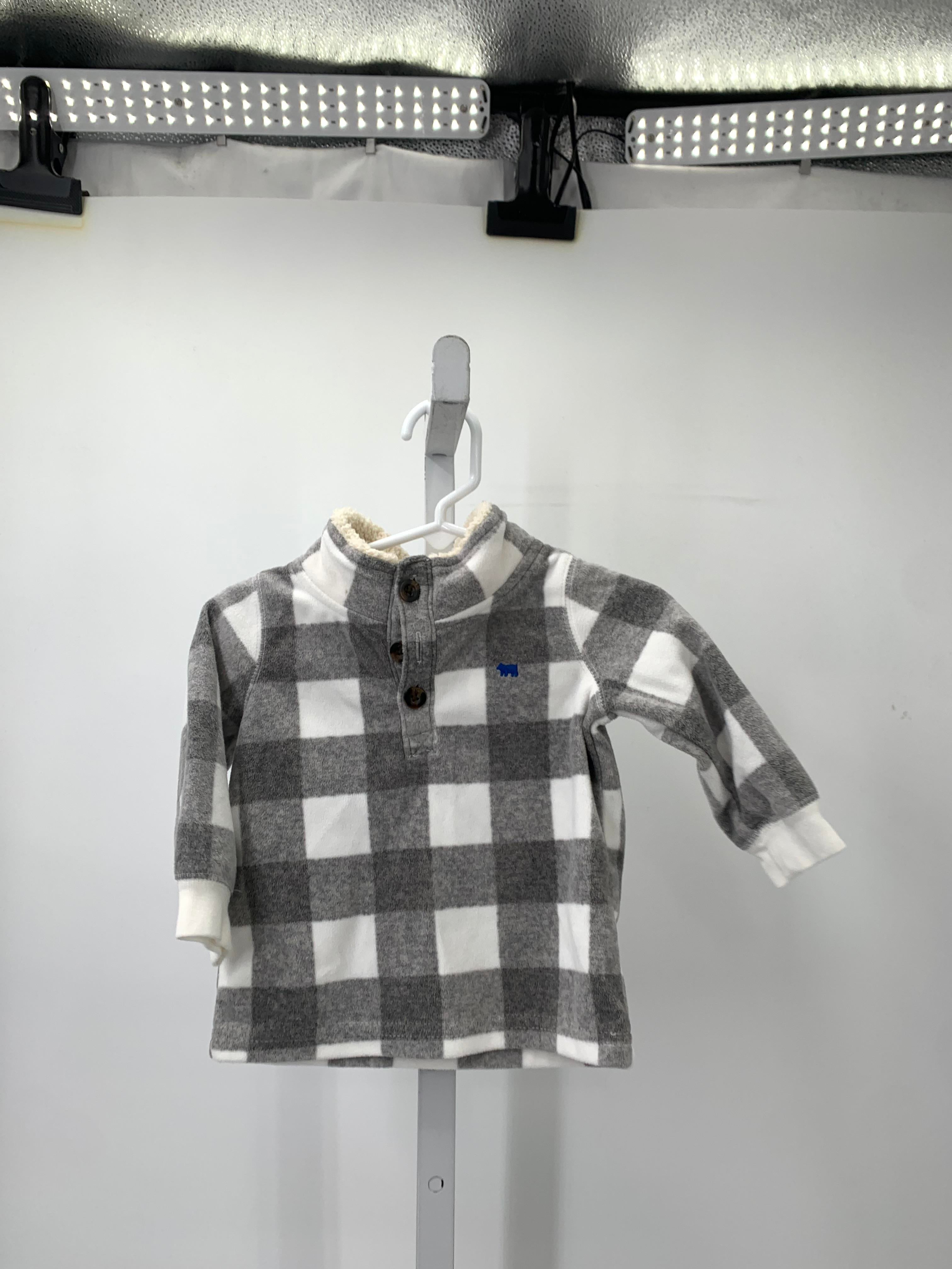 WHITE PLAID FLEECE