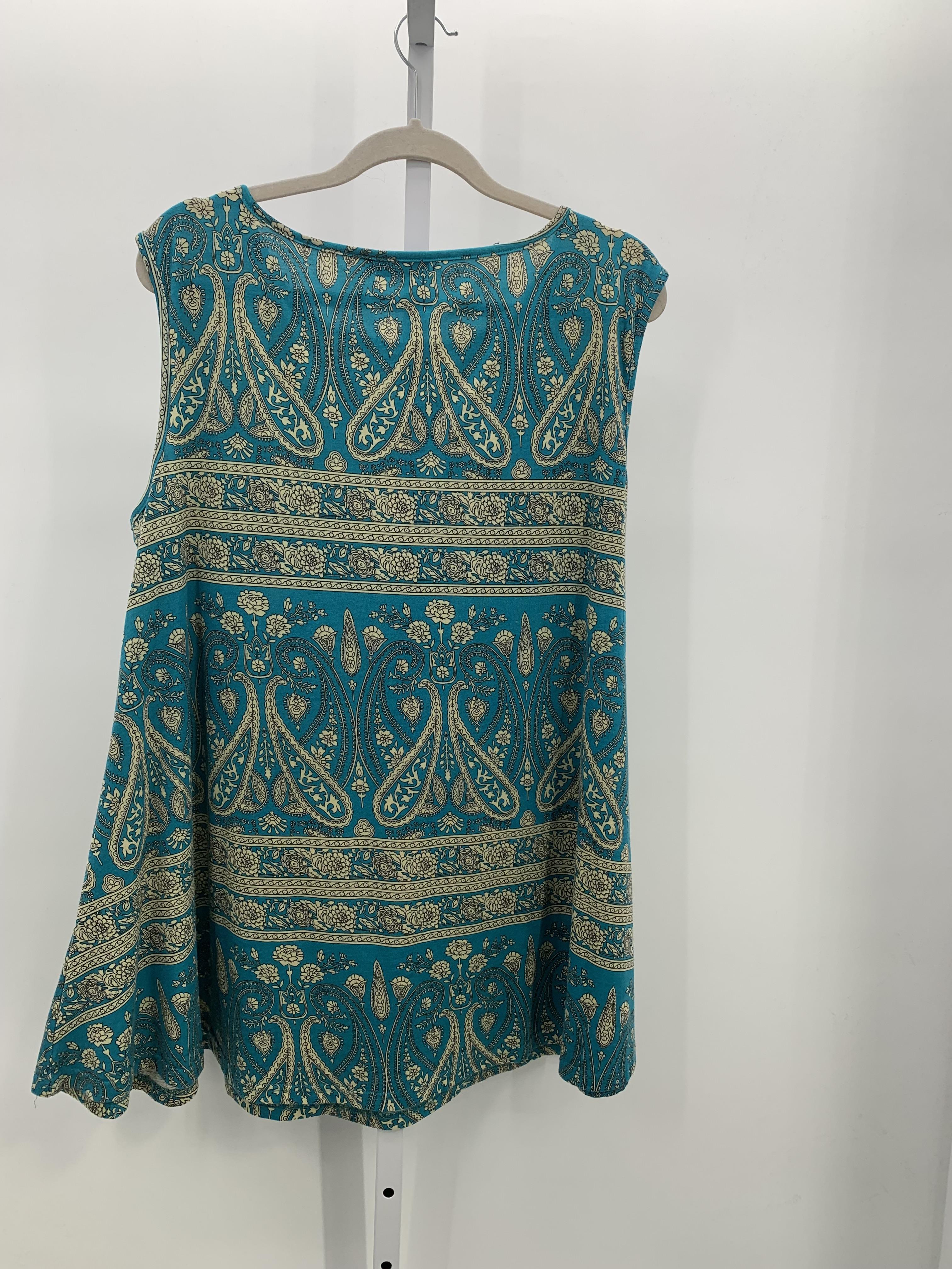 Size 3X Womens Sleeveless Shirt