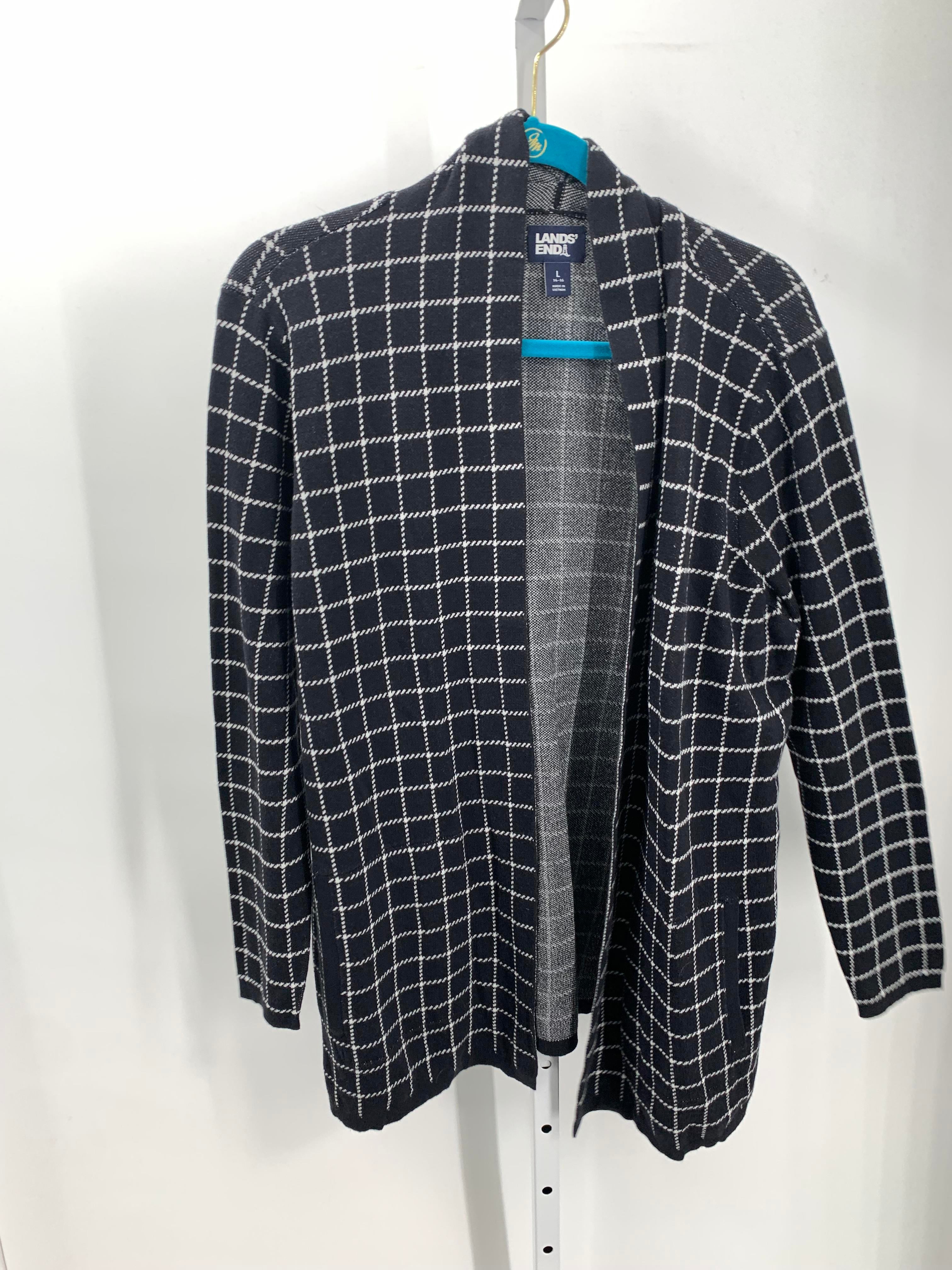 Lands End Size Large Misses Cardigan