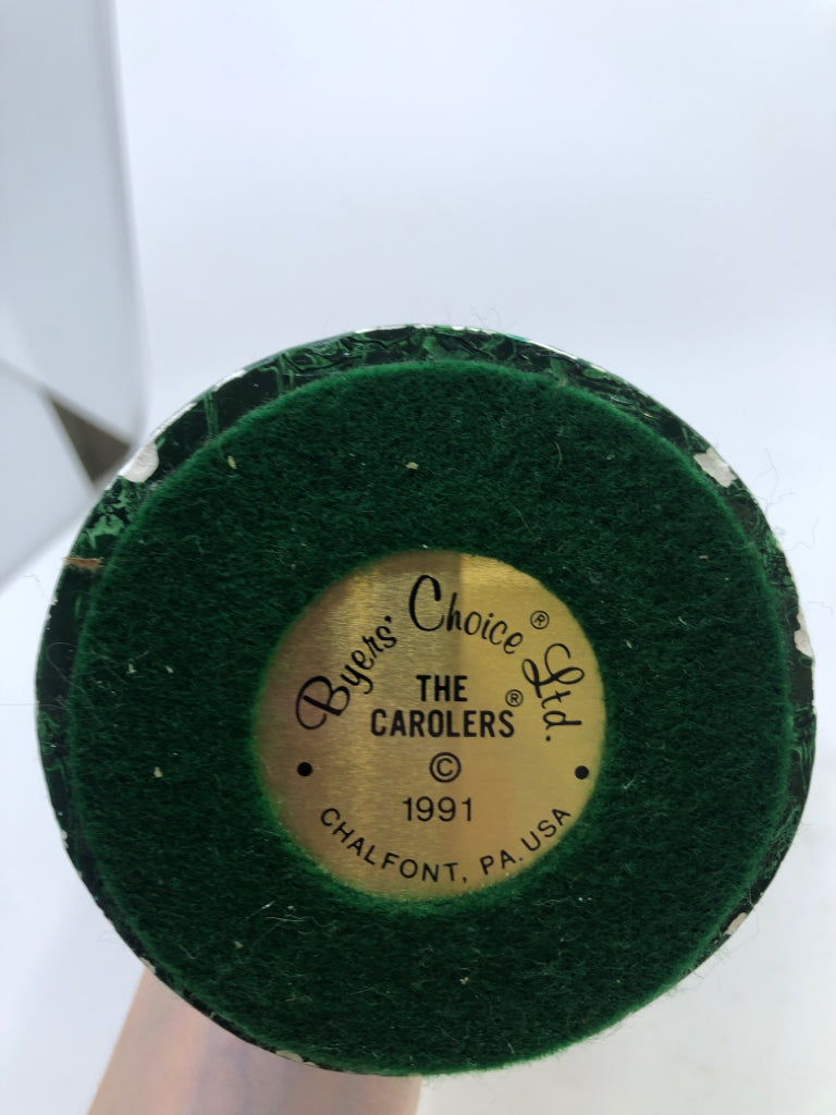 BYERS' CHOICE CONDUCTOR W BLACK COAT-1991.