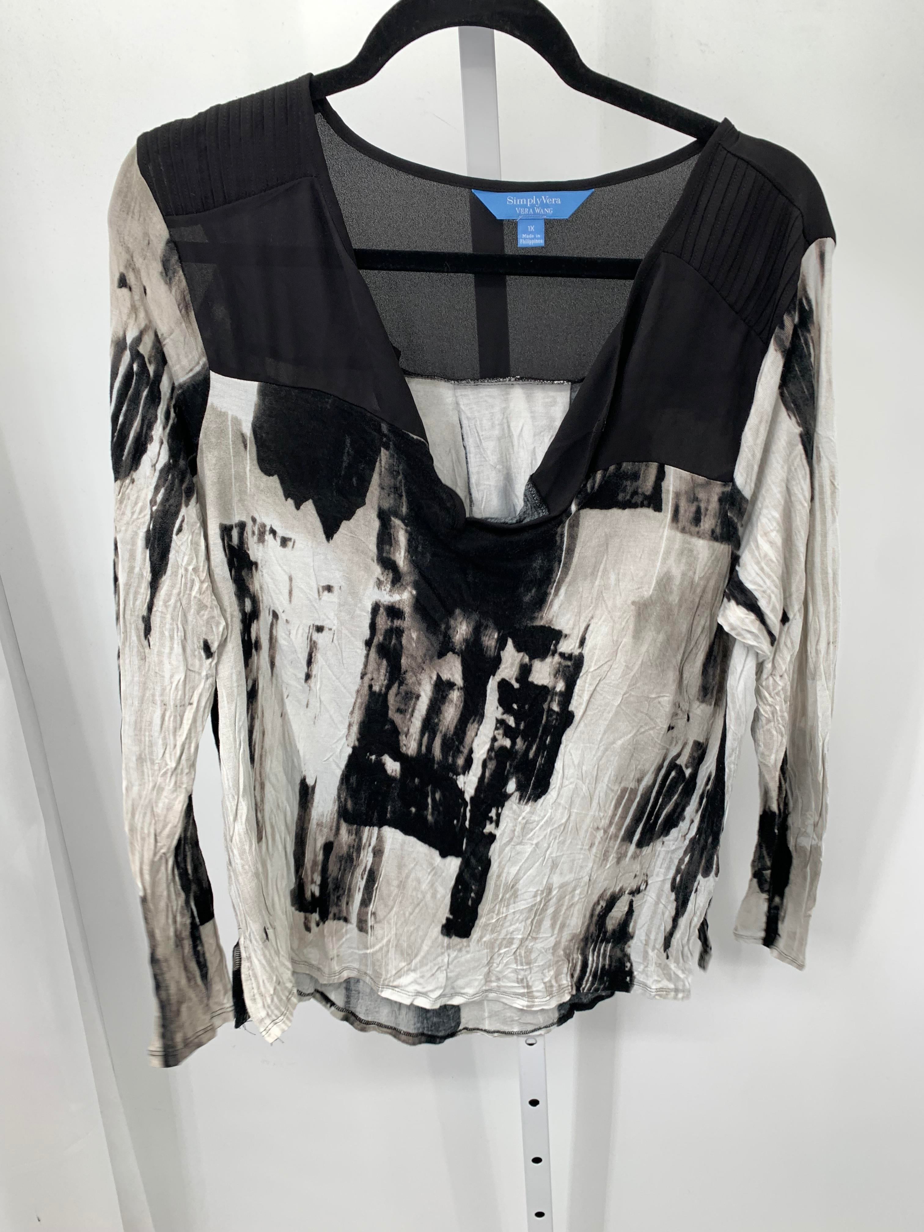 Vera Wang Size 1X Womens Long Sleeve Shirt