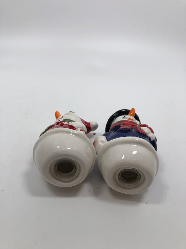 3PC SNOWMAN SALT & PEPPER