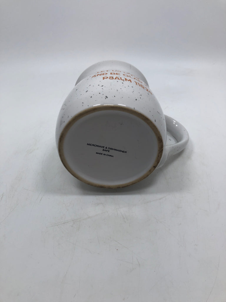 LET US REJOICE MUG.