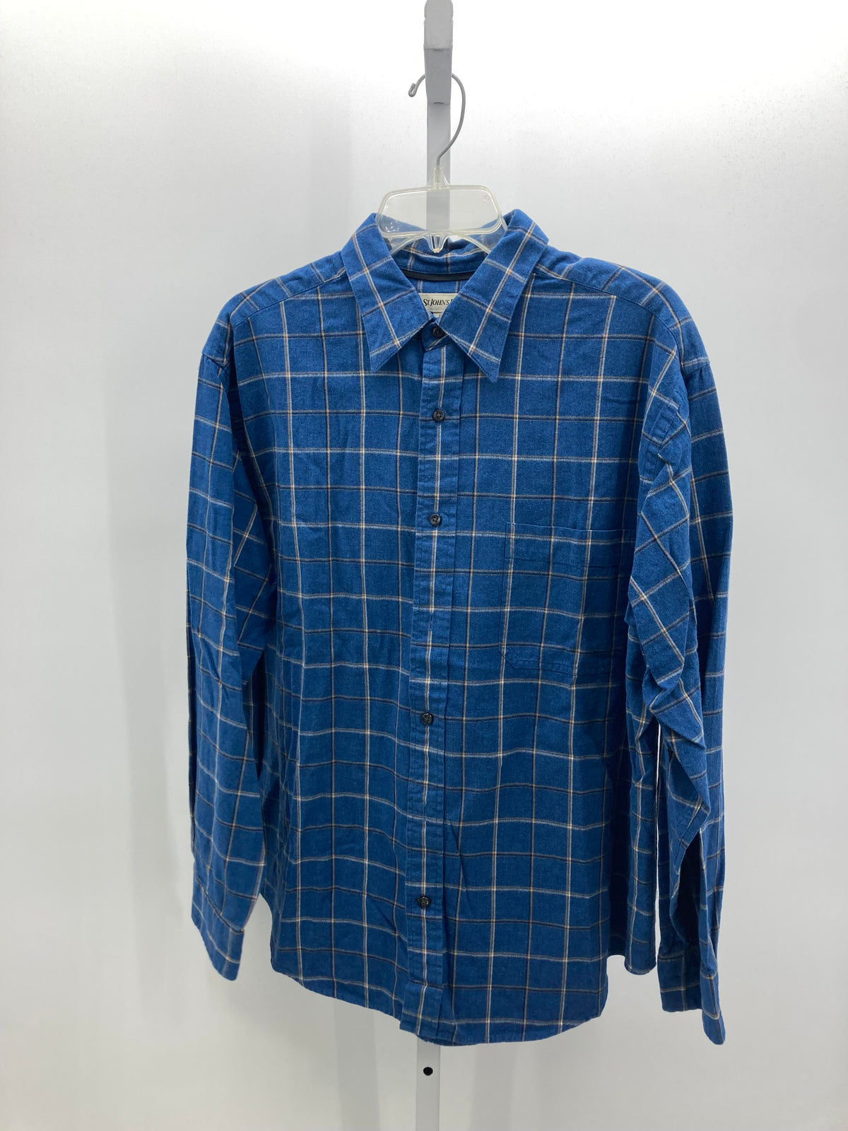 PLAID BTN DOWN