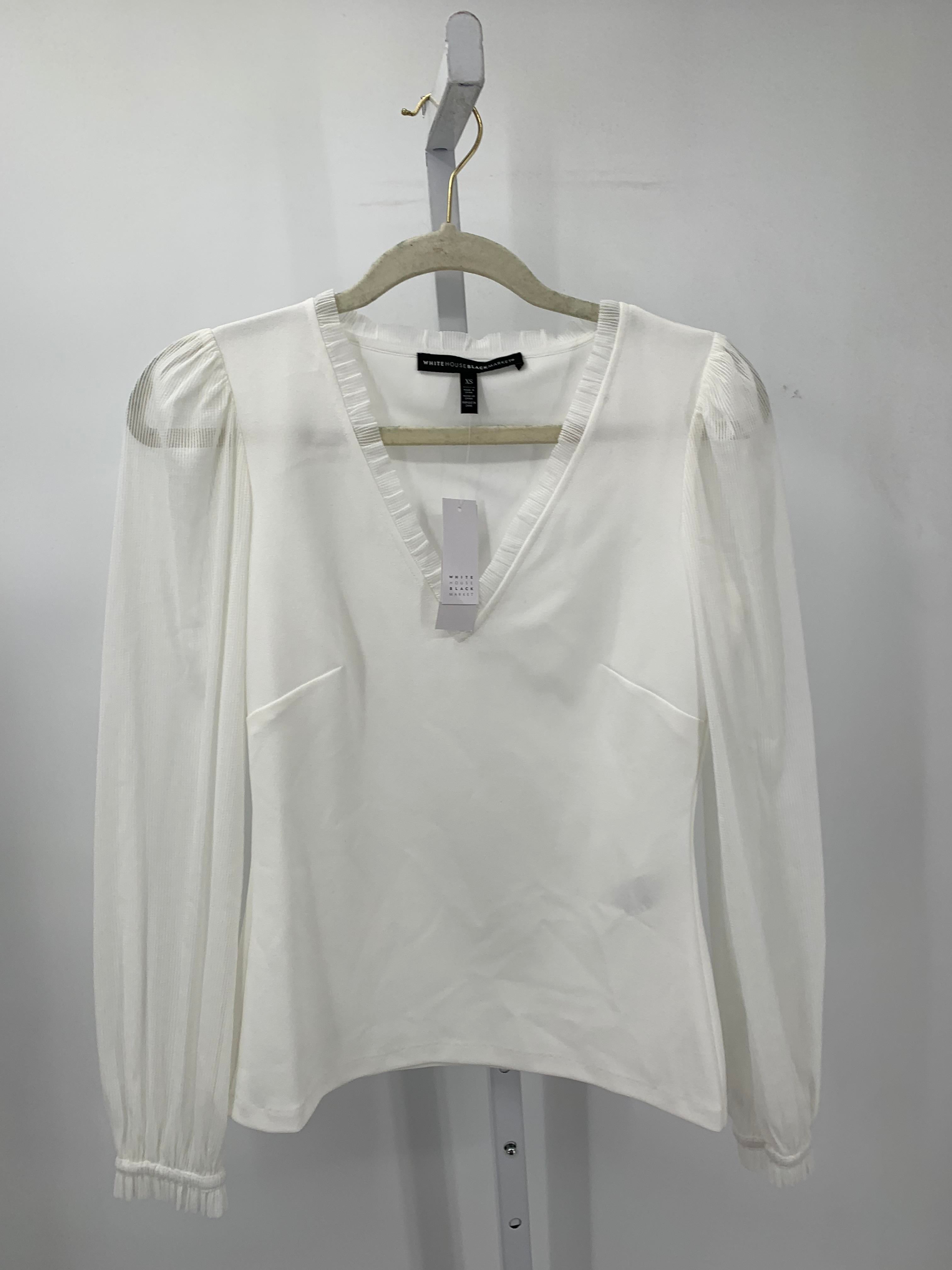 White House Black Size X Small Misses Long Sleeve Shirt