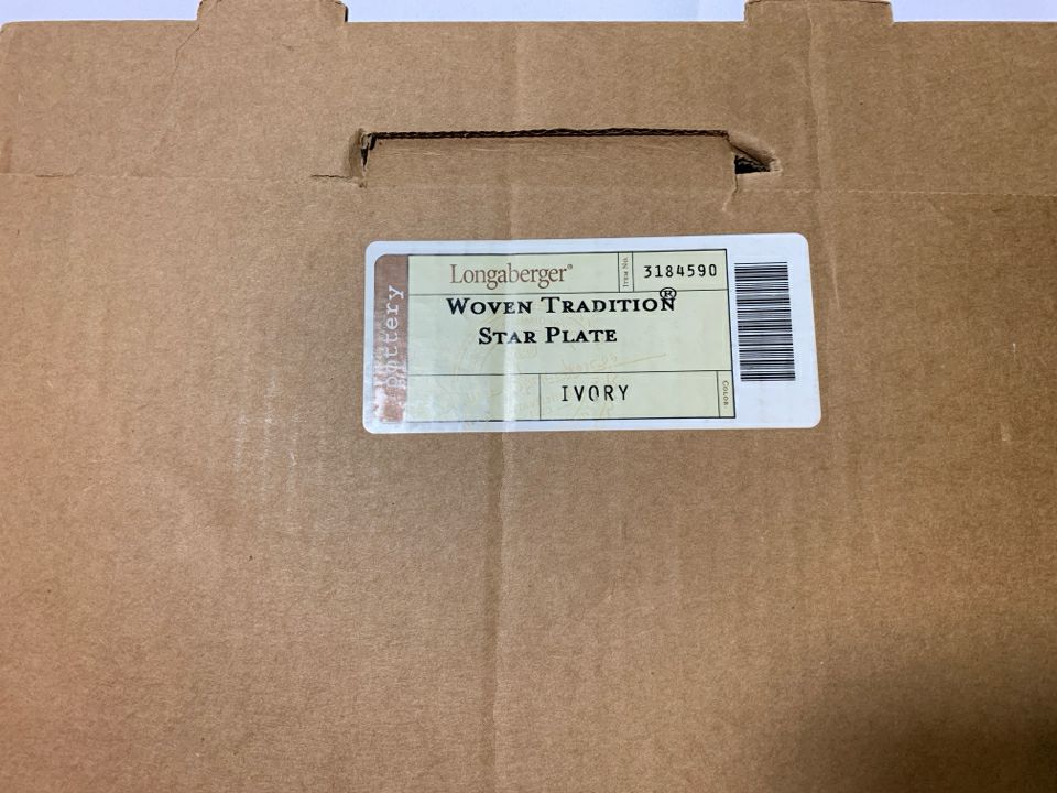 NIB LONGABERGER STAR PLATE.