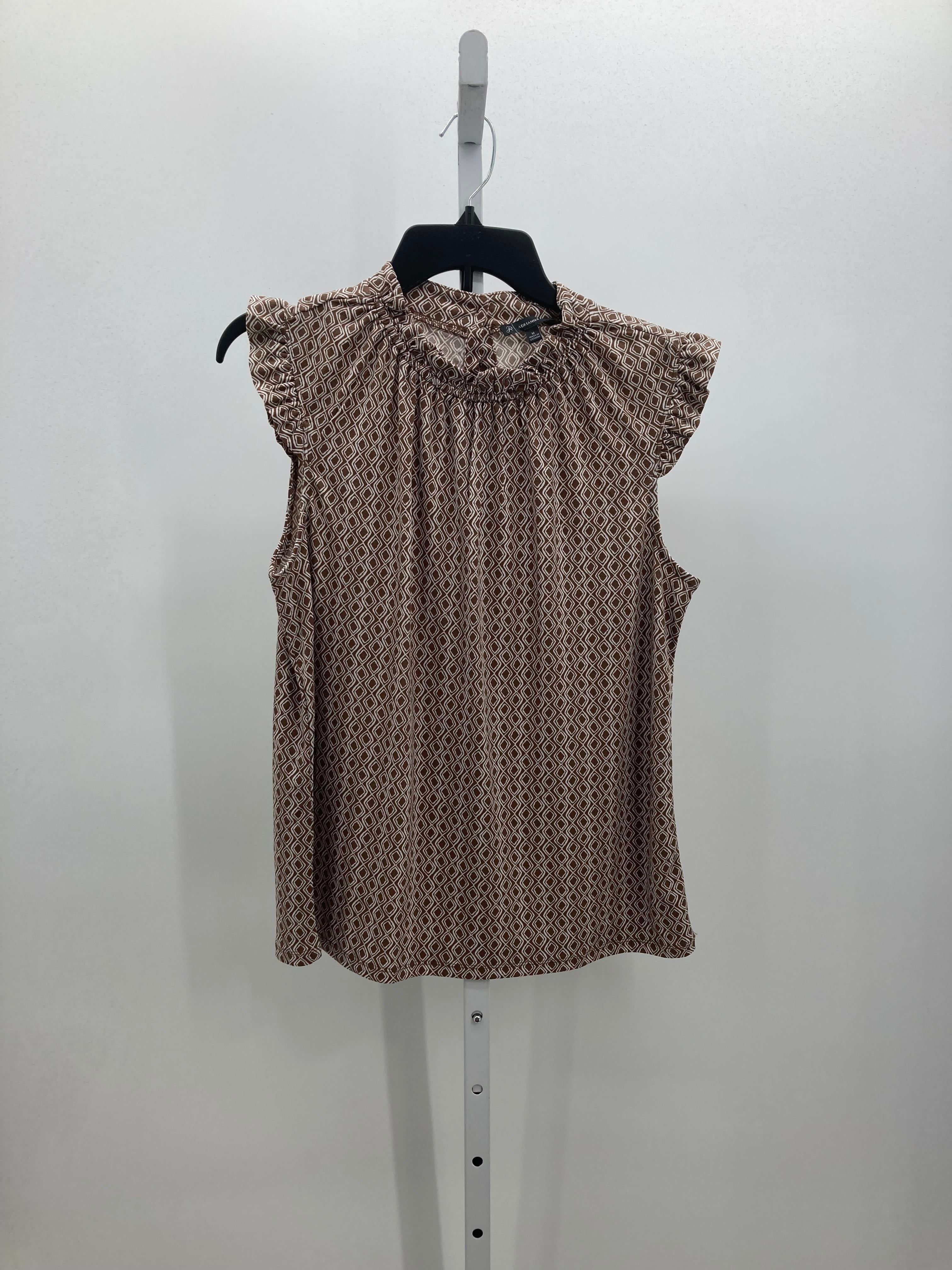 Adrianna Papell Size Medium Misses Sleeveless Shirt