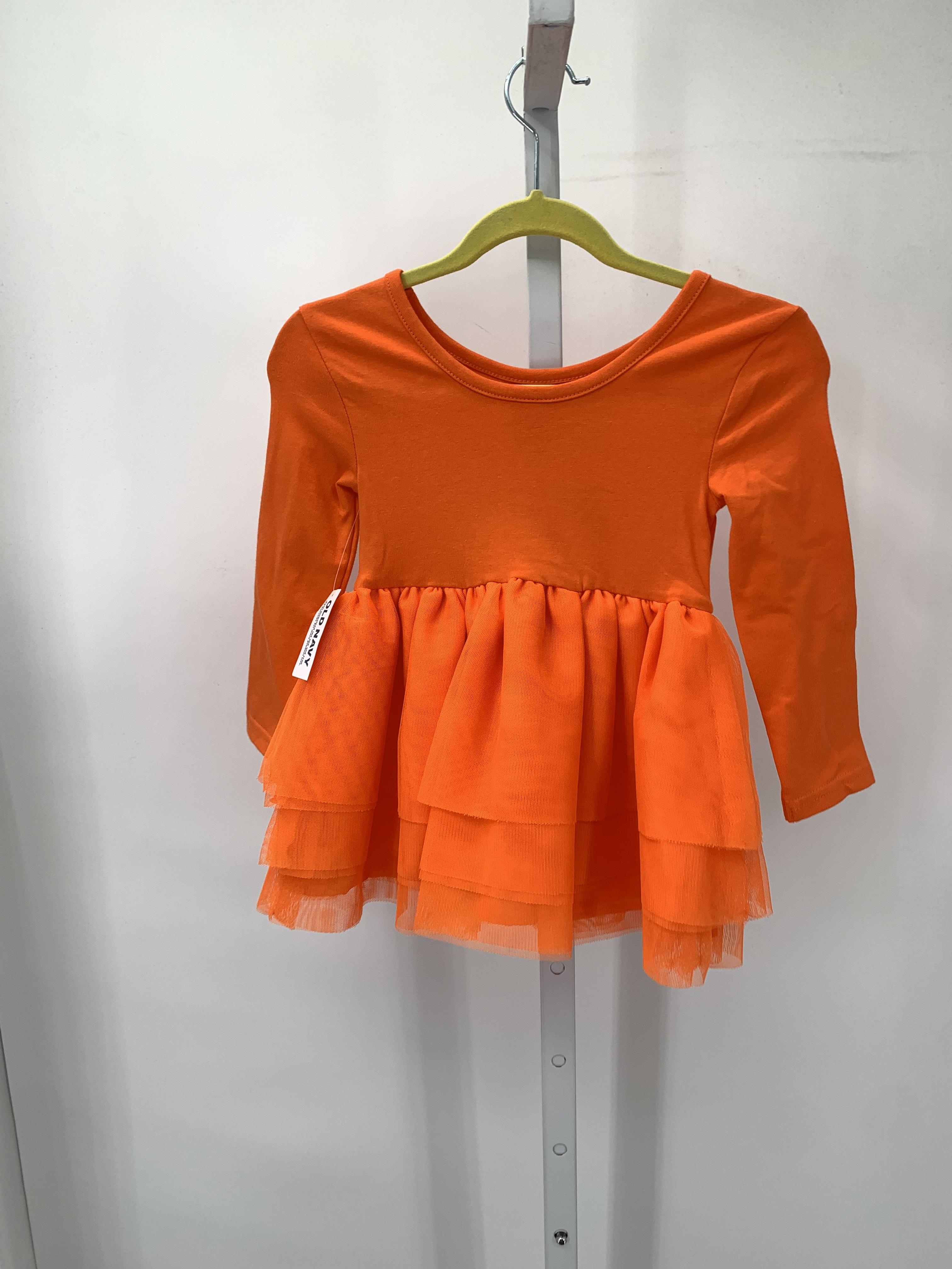 NEW LONG SLV DRESS JACK-O-LANTERN