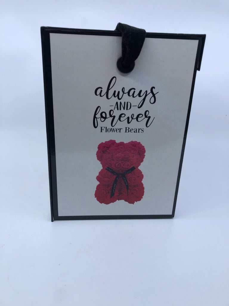 NIB PINK FLOWER BEAR