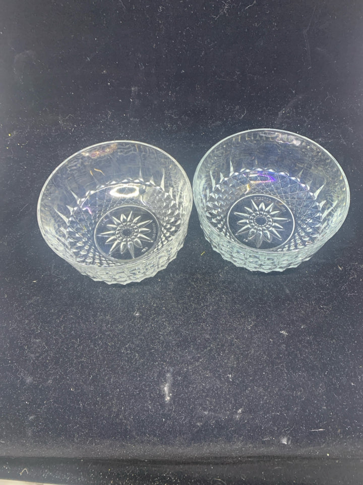 2 DIAMOND PATTERN BOTTOM BOWLS.