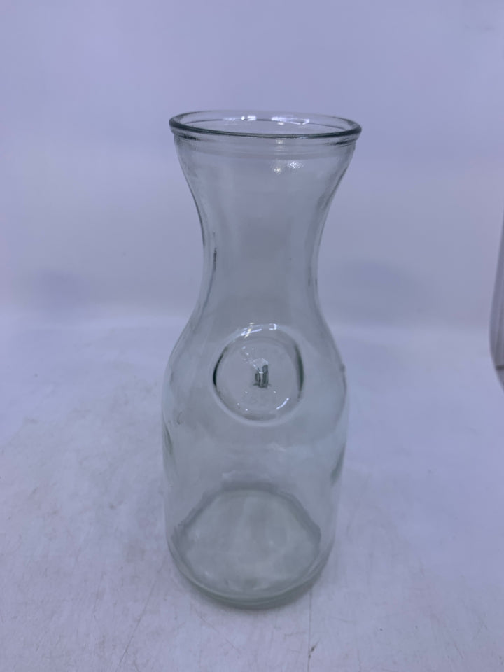 CLEAT GLASS PITCHER W/ EMBOSSED SINCE 1852.
