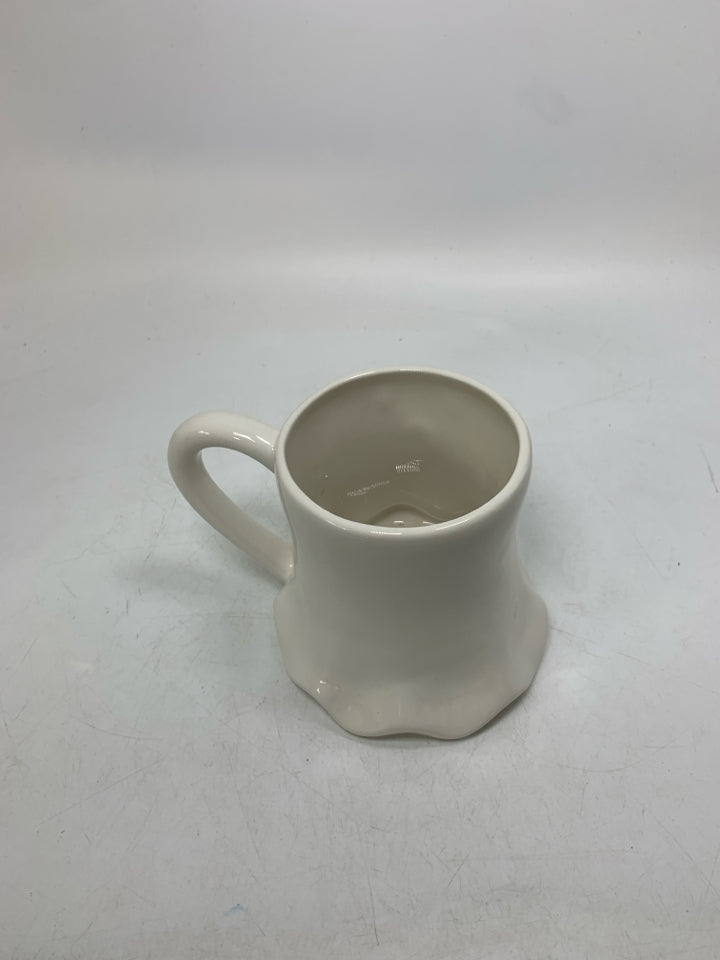 WHITE GHOST MUG.